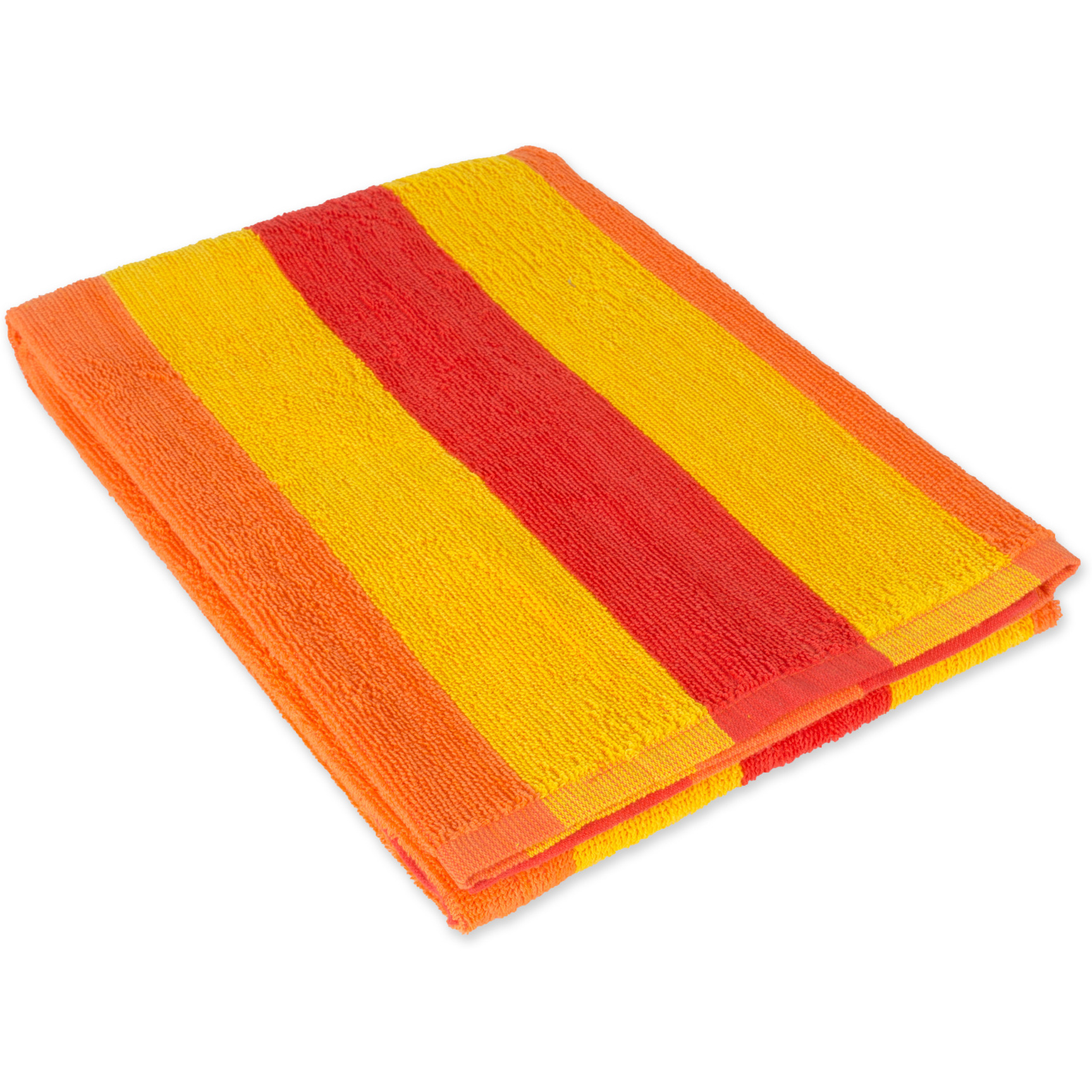 J&M Cabana Orange Stripe Beach Towel