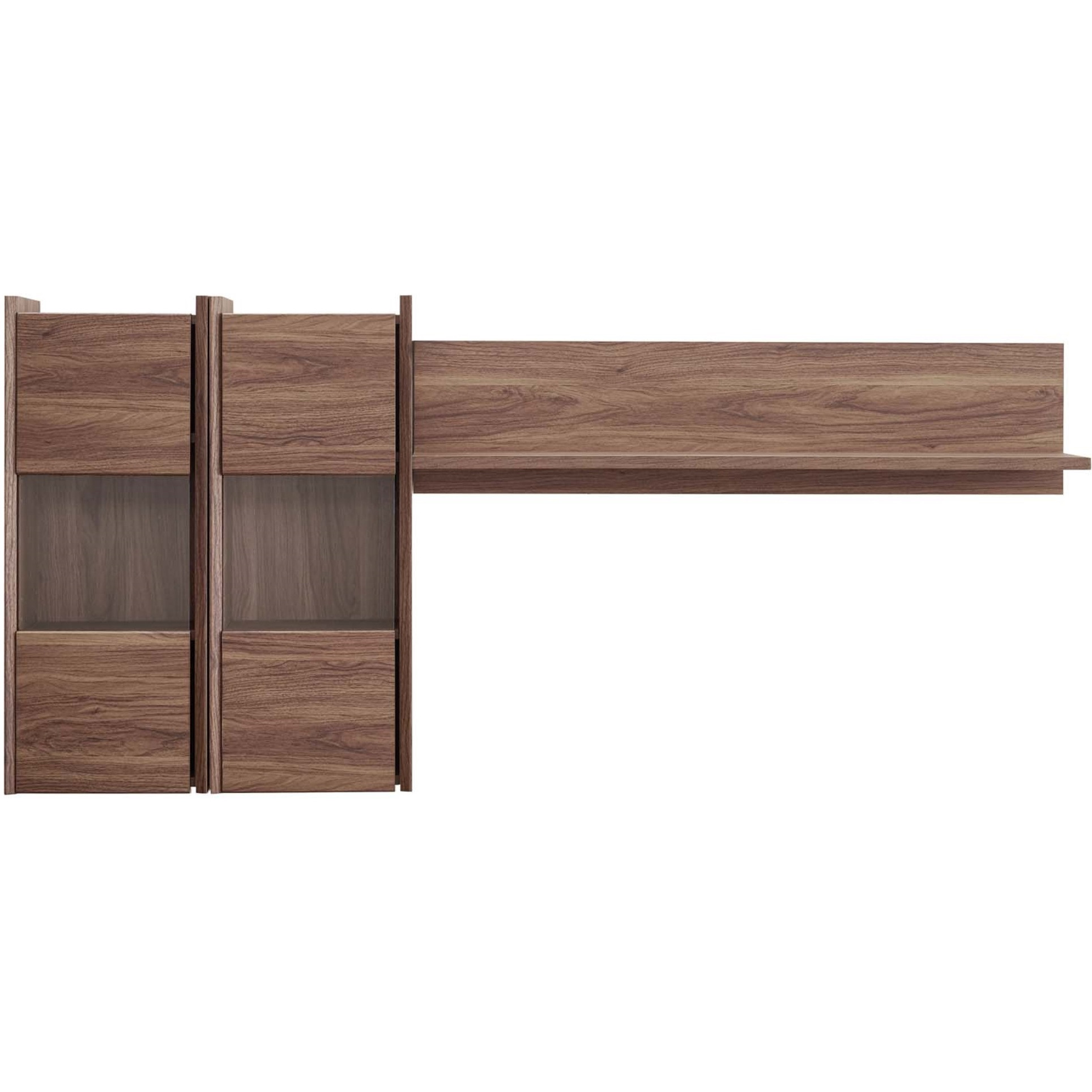 Visionary Wall Mounted Shelves Walnut