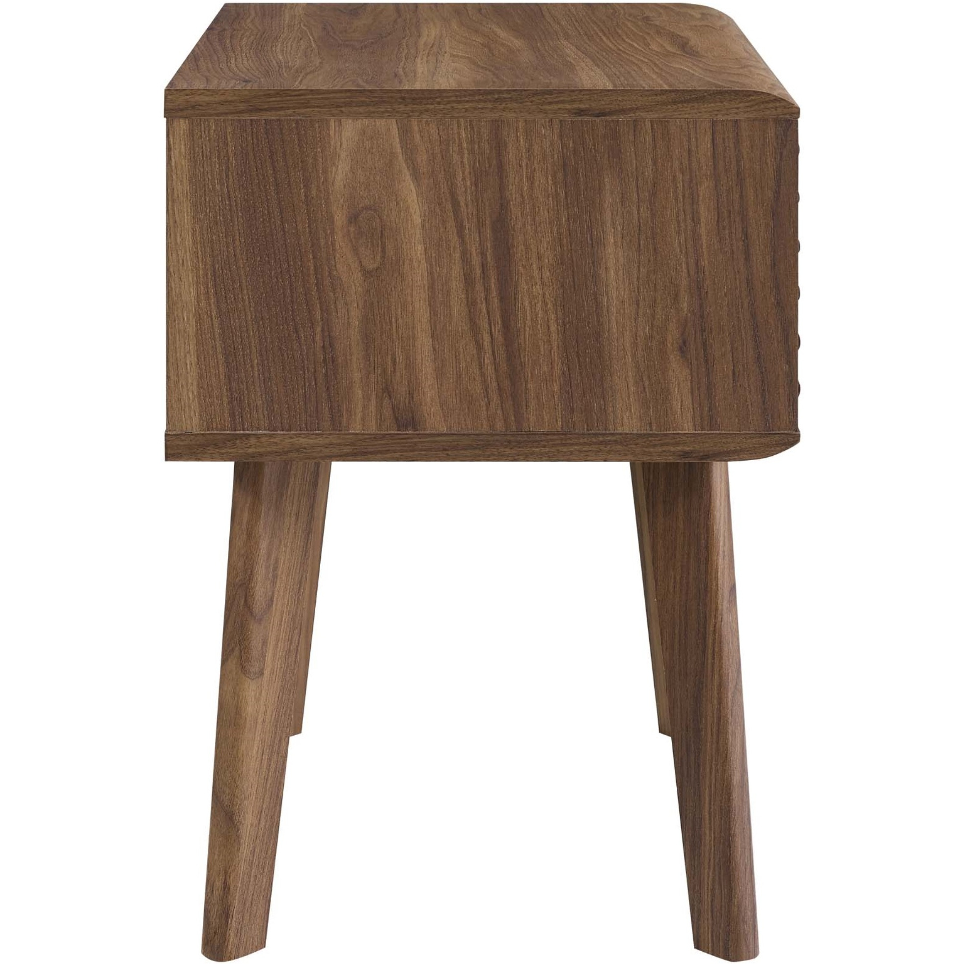 Render End Table Nightstand Walnut