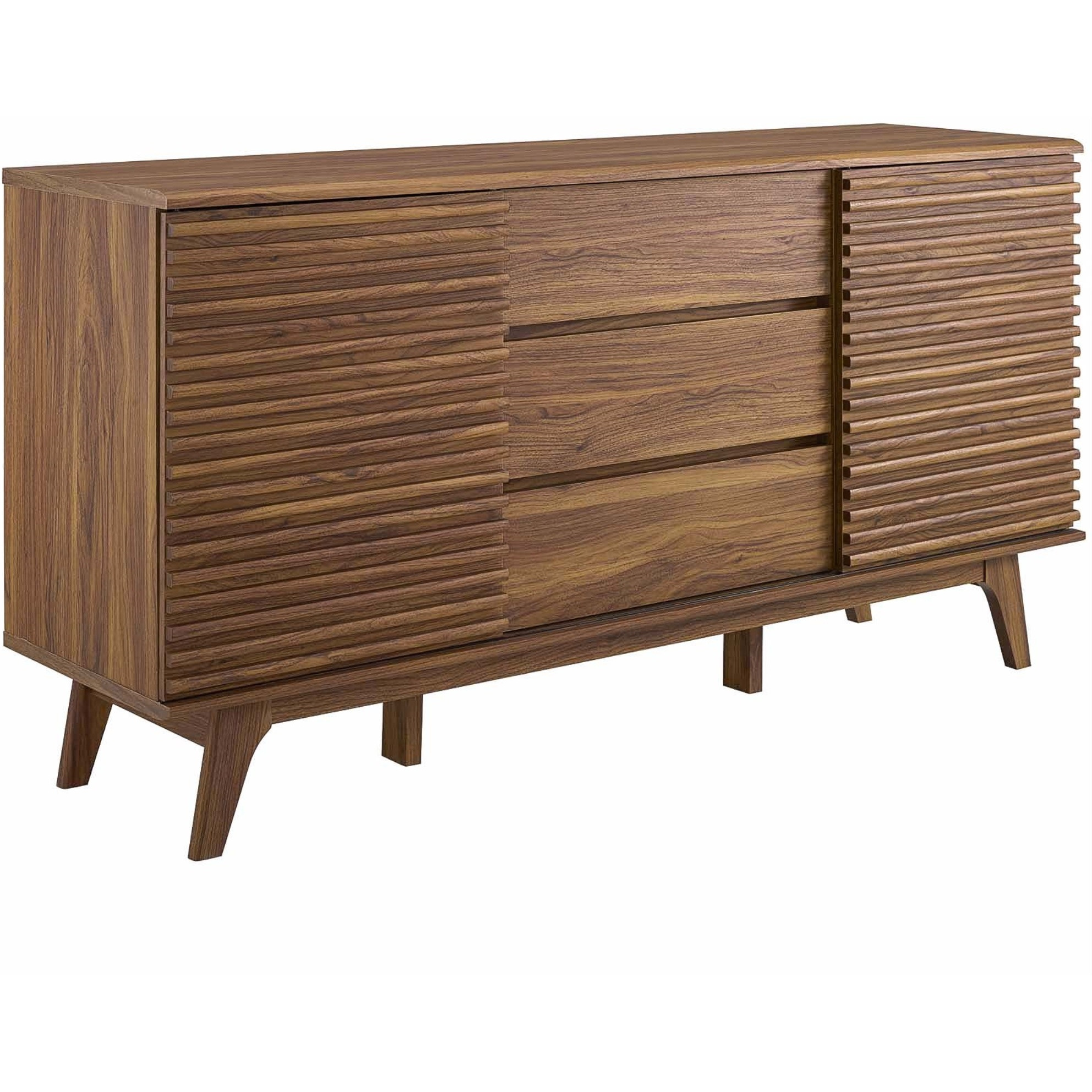 Render 63" Sideboard Buffet Table or TV Stand Walnut