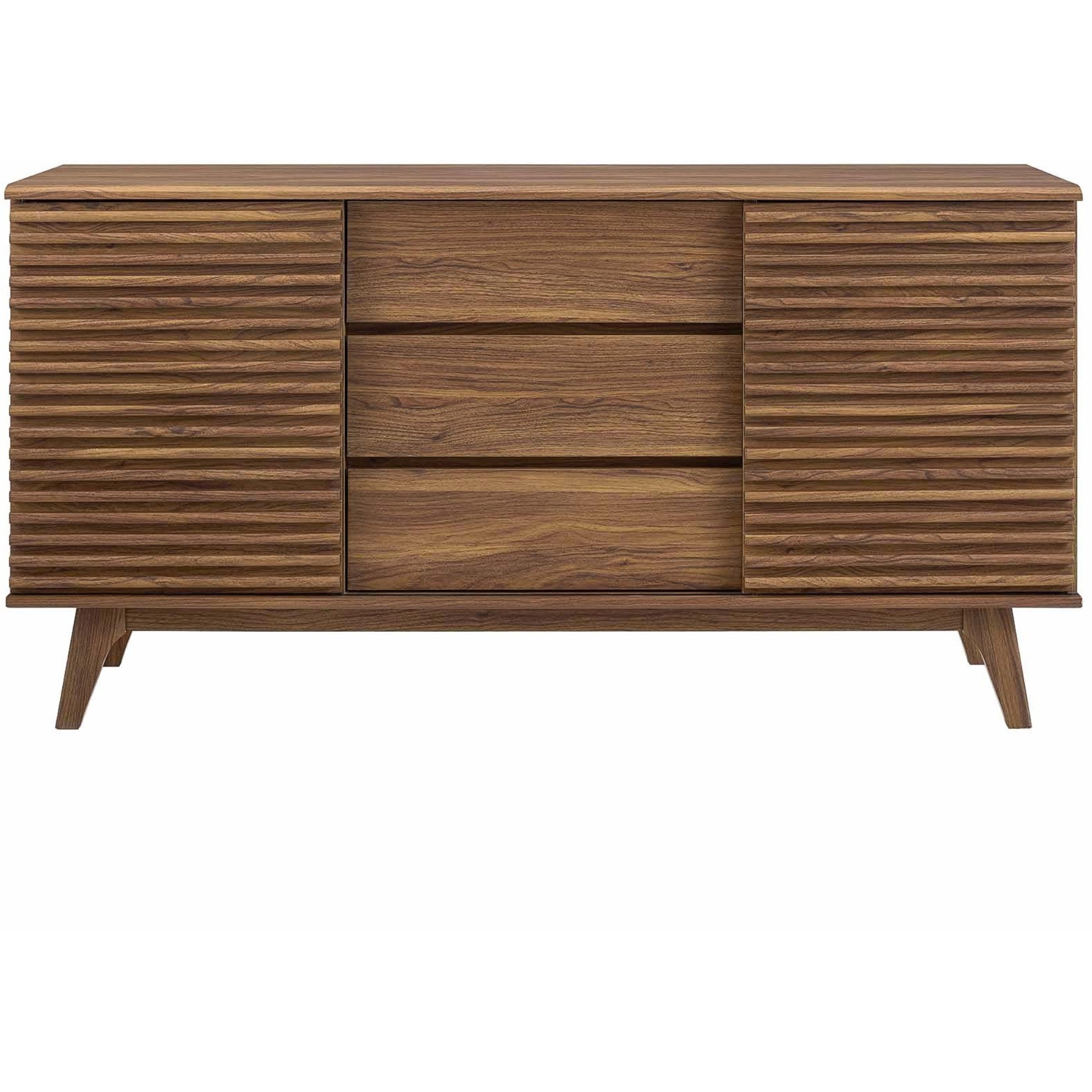 Render 63" Sideboard Buffet Table or TV Stand Walnut
