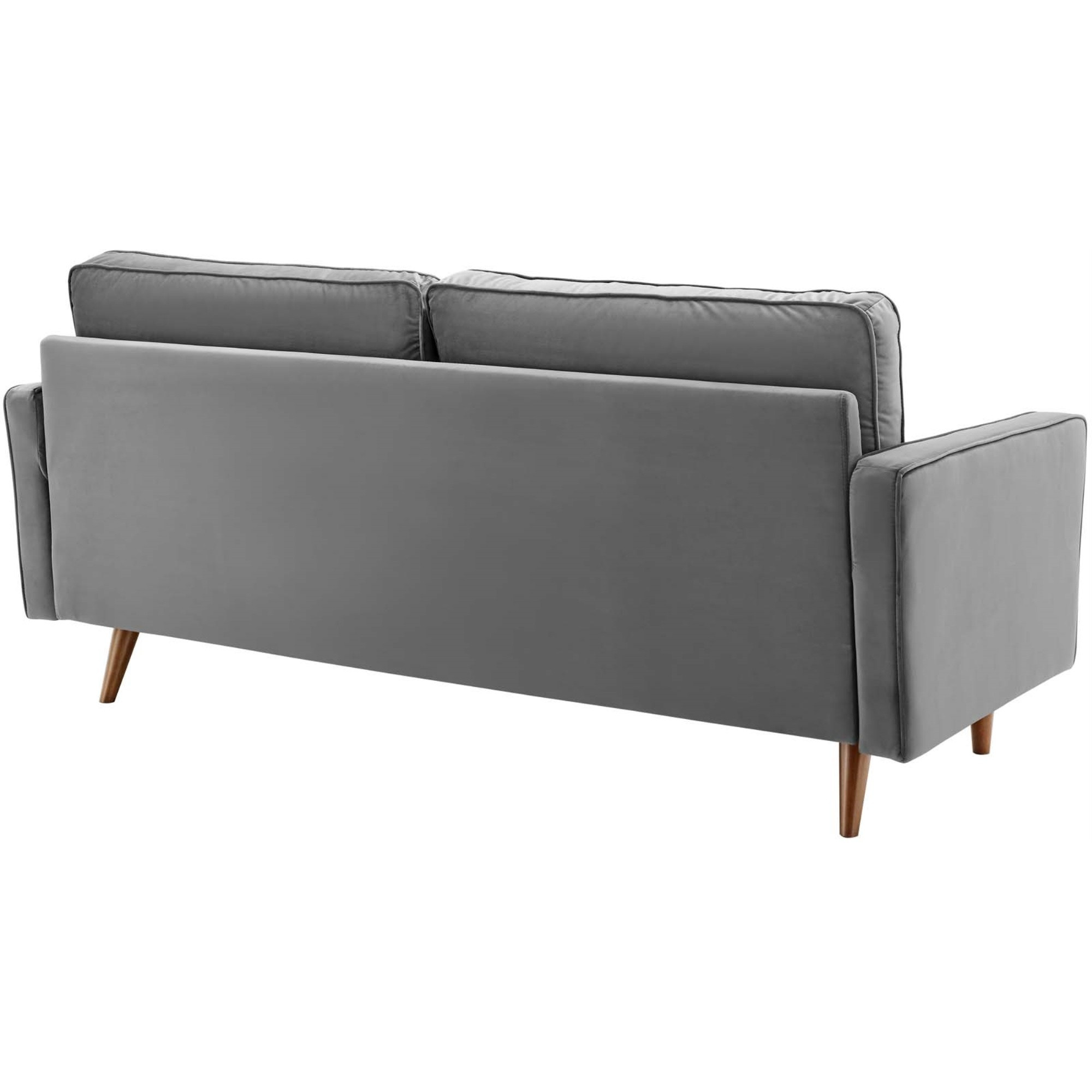 Valour Performance Velvet Sofa Gray