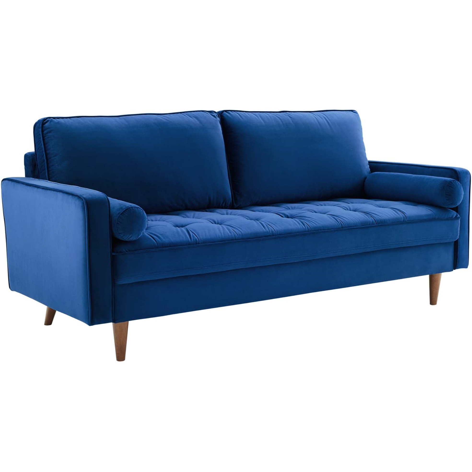 Valour Performance Velvet Sofa Navy