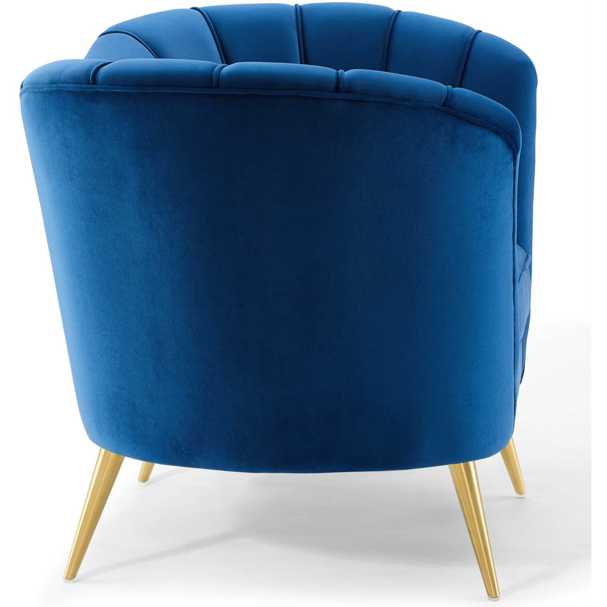 Opportunity Performance Velvet Armchair Navy