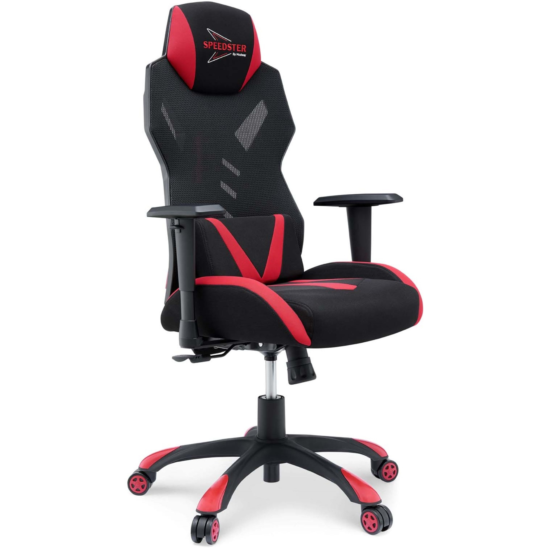 Speedster Mesh Gaming Computer Chair Black Red