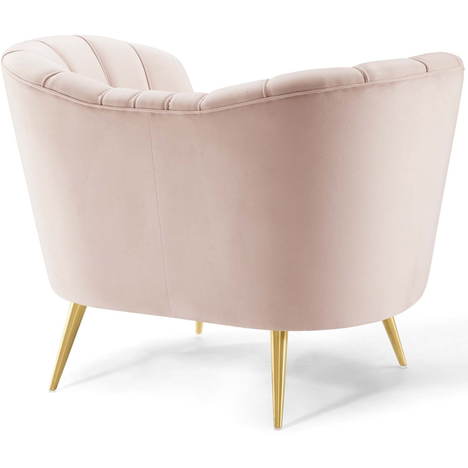 Opportunity Performance Velvet Armchair Set of 2 Pink