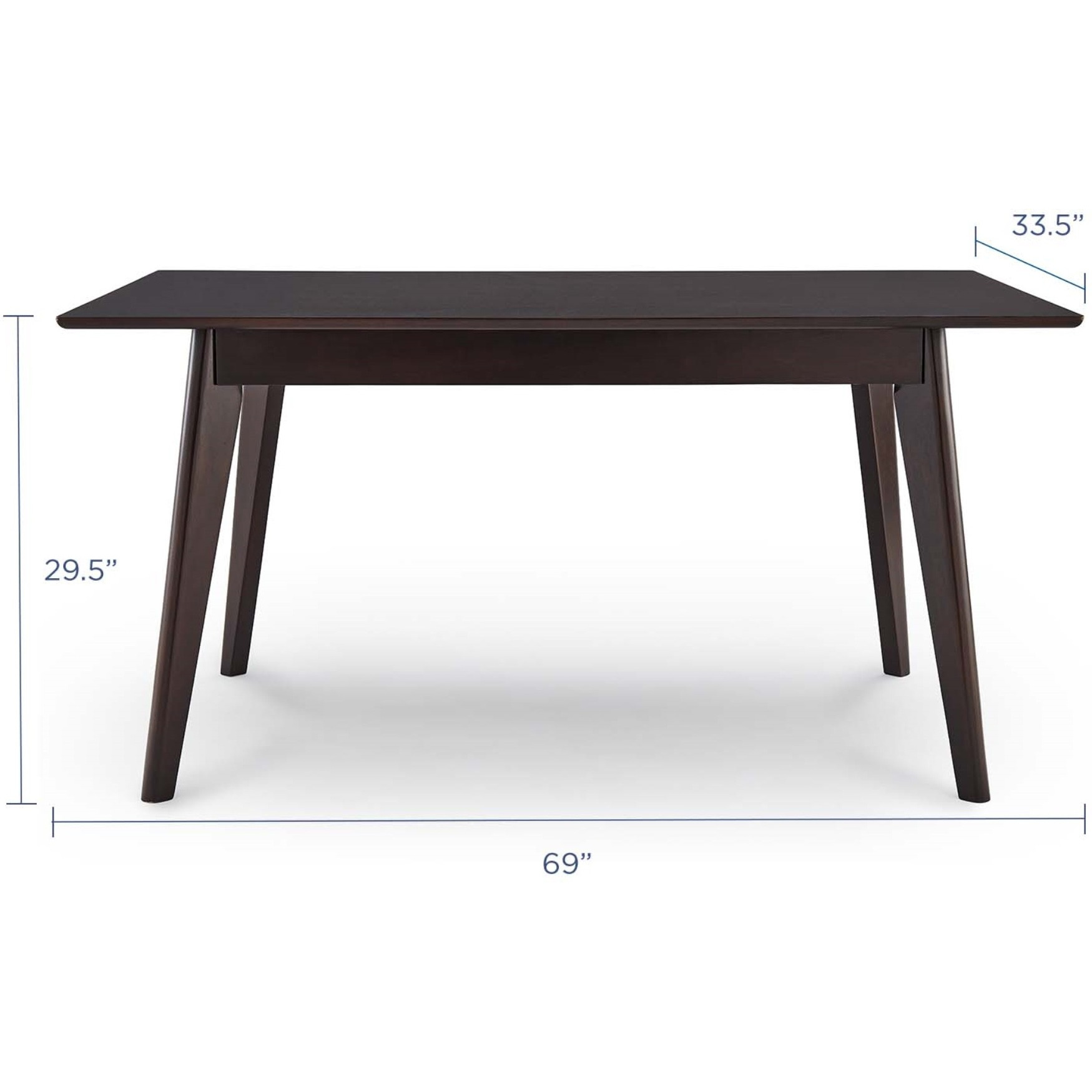 Oracle 69" Rectangle Dining Table Cappuccino