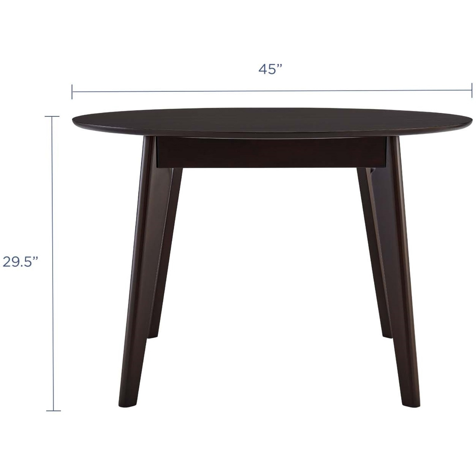 Vision 45" Round Dining Table Cappuccino