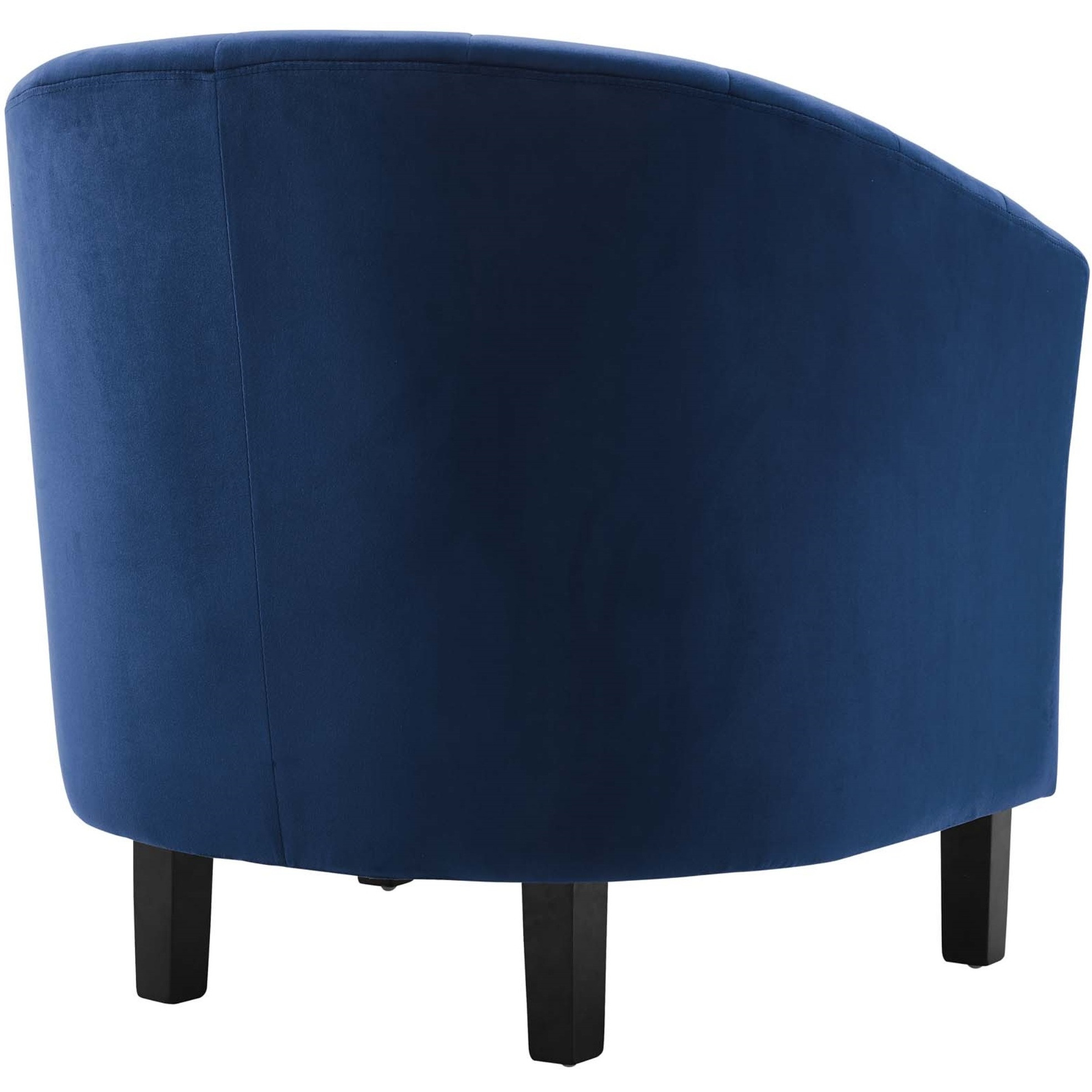 Prospect Channel Tufted Performance Velvet Armchair Set of 2 Navy