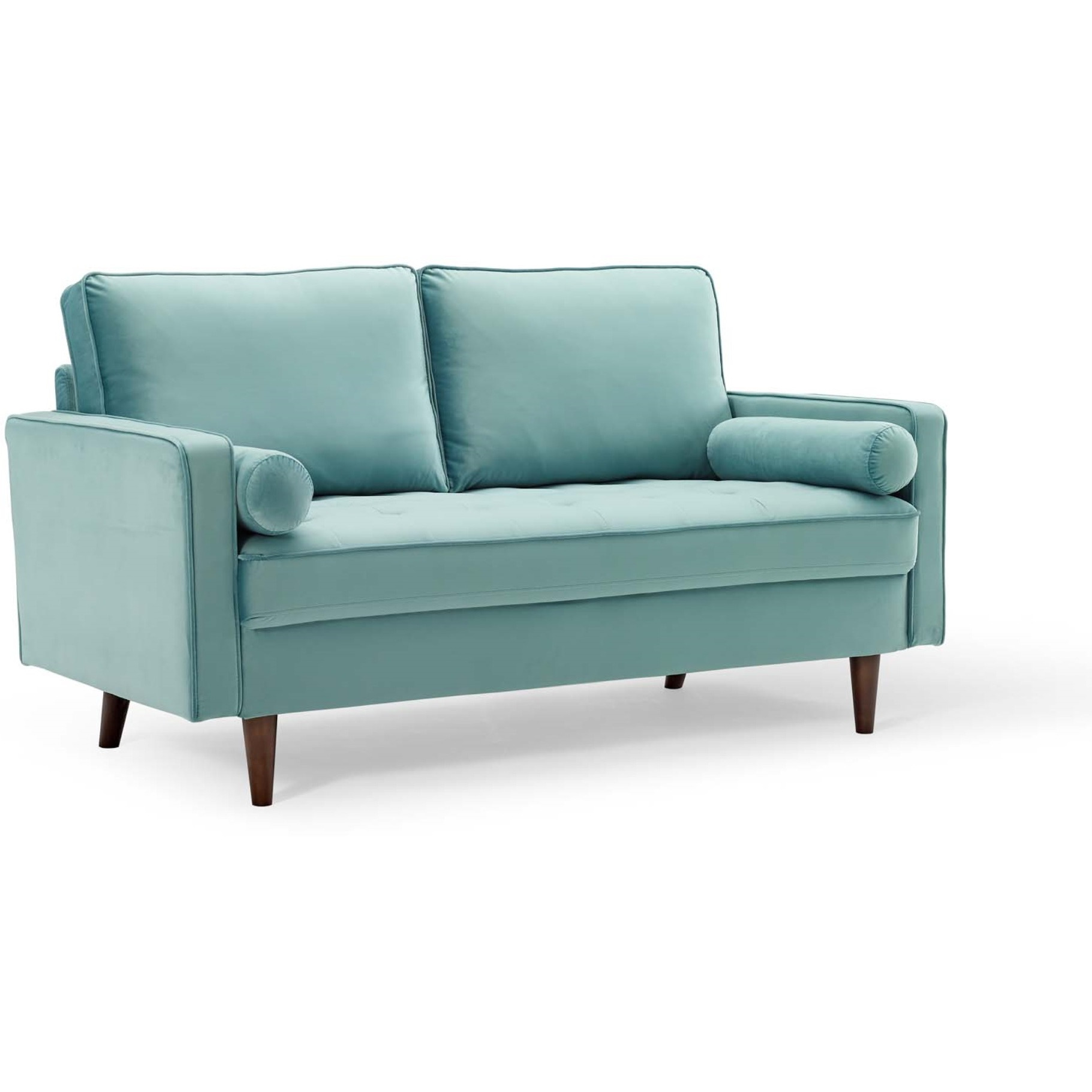 Valour Performance Velvet Loveseat Mint