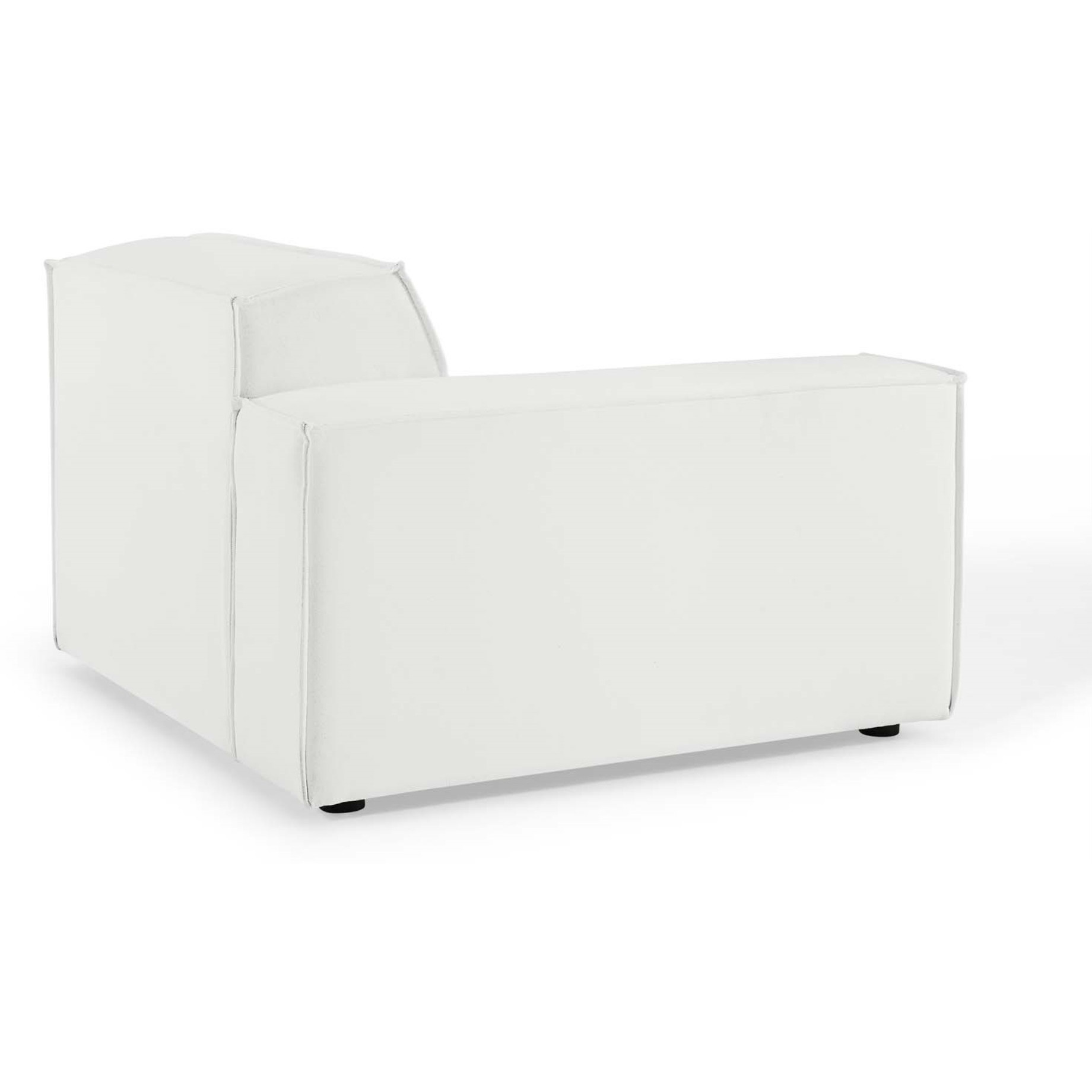 Restore Left-Arm Sectional Sofa Chair White