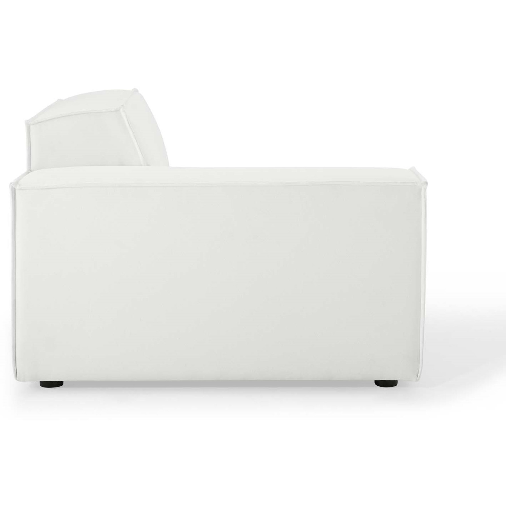 Restore Left-Arm Sectional Sofa Chair White