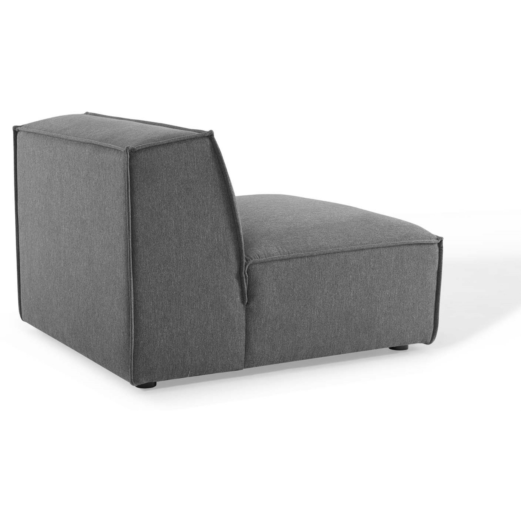 Restore Sectional Sofa Armless Chair Charcoal