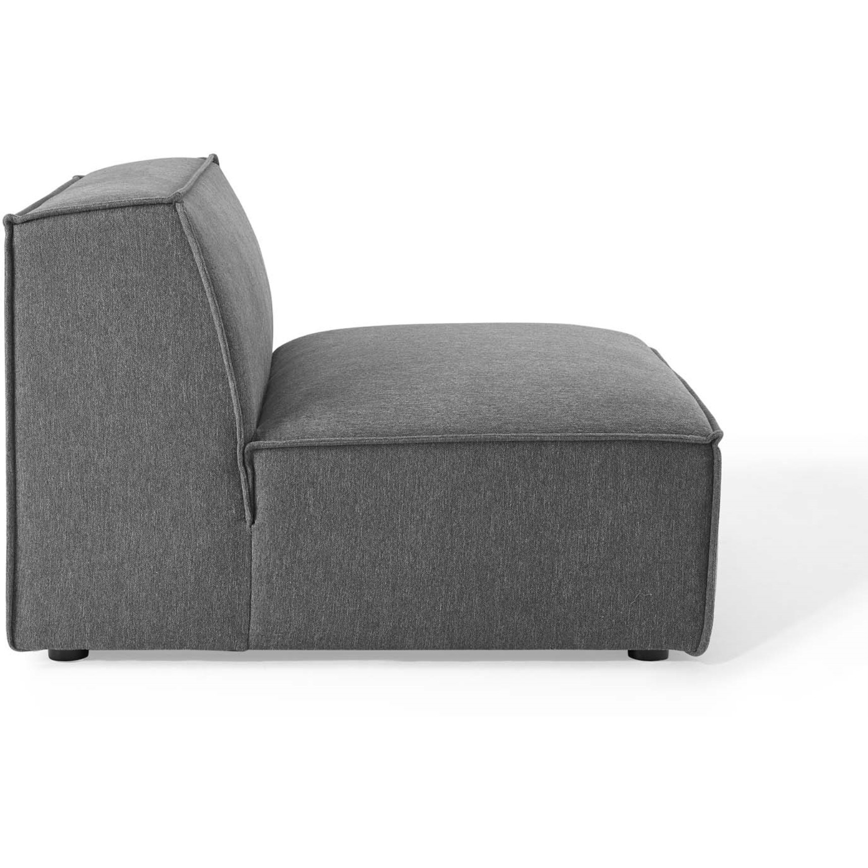 Restore Sectional Sofa Armless Chair Charcoal