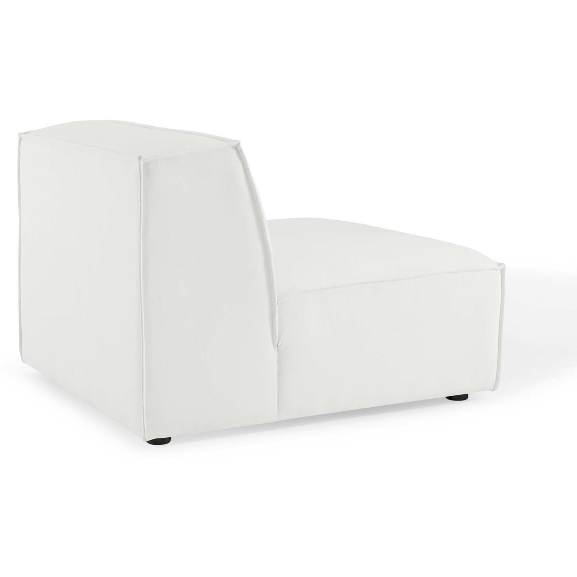 Restore Sectional Sofa Armless Chair White