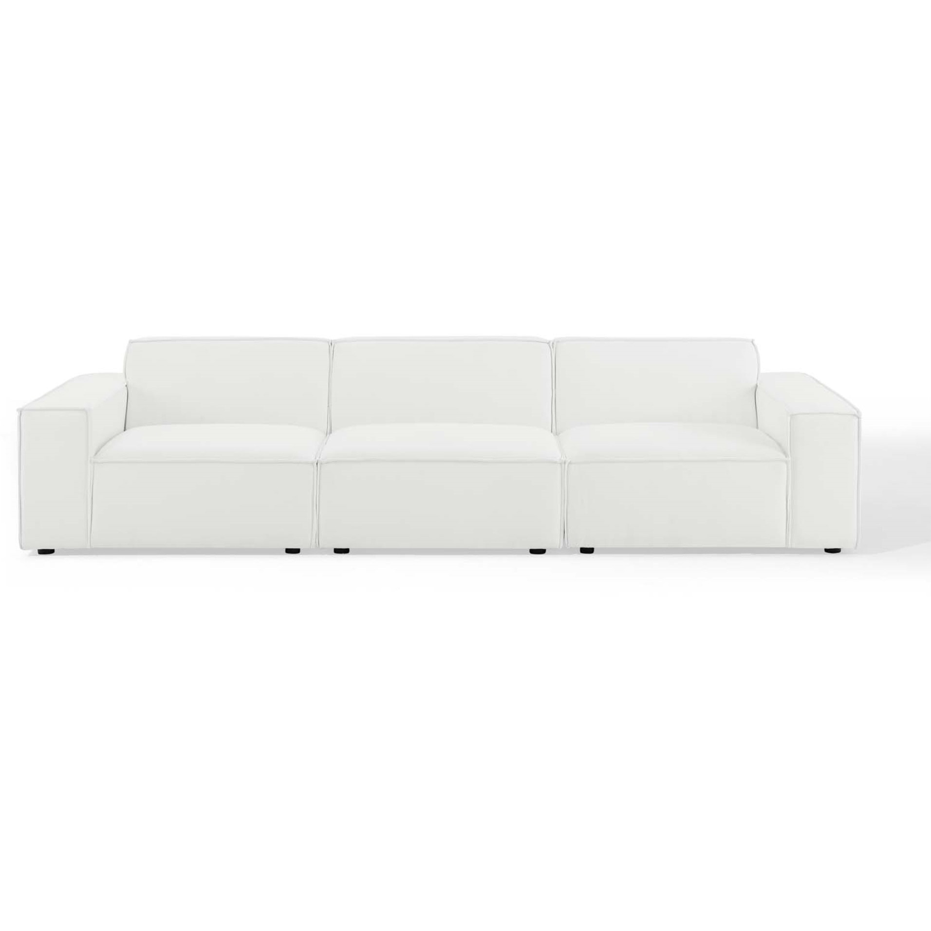 Restore 3-Piece Sectional Sofa White
