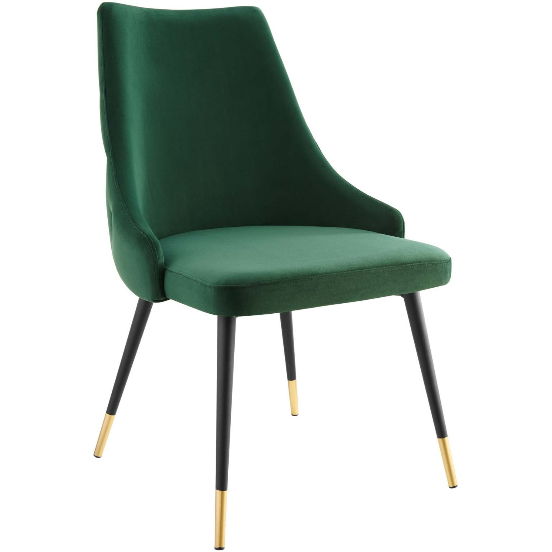 Adorn Tufted Performance Velvet Dining Side Chair Green