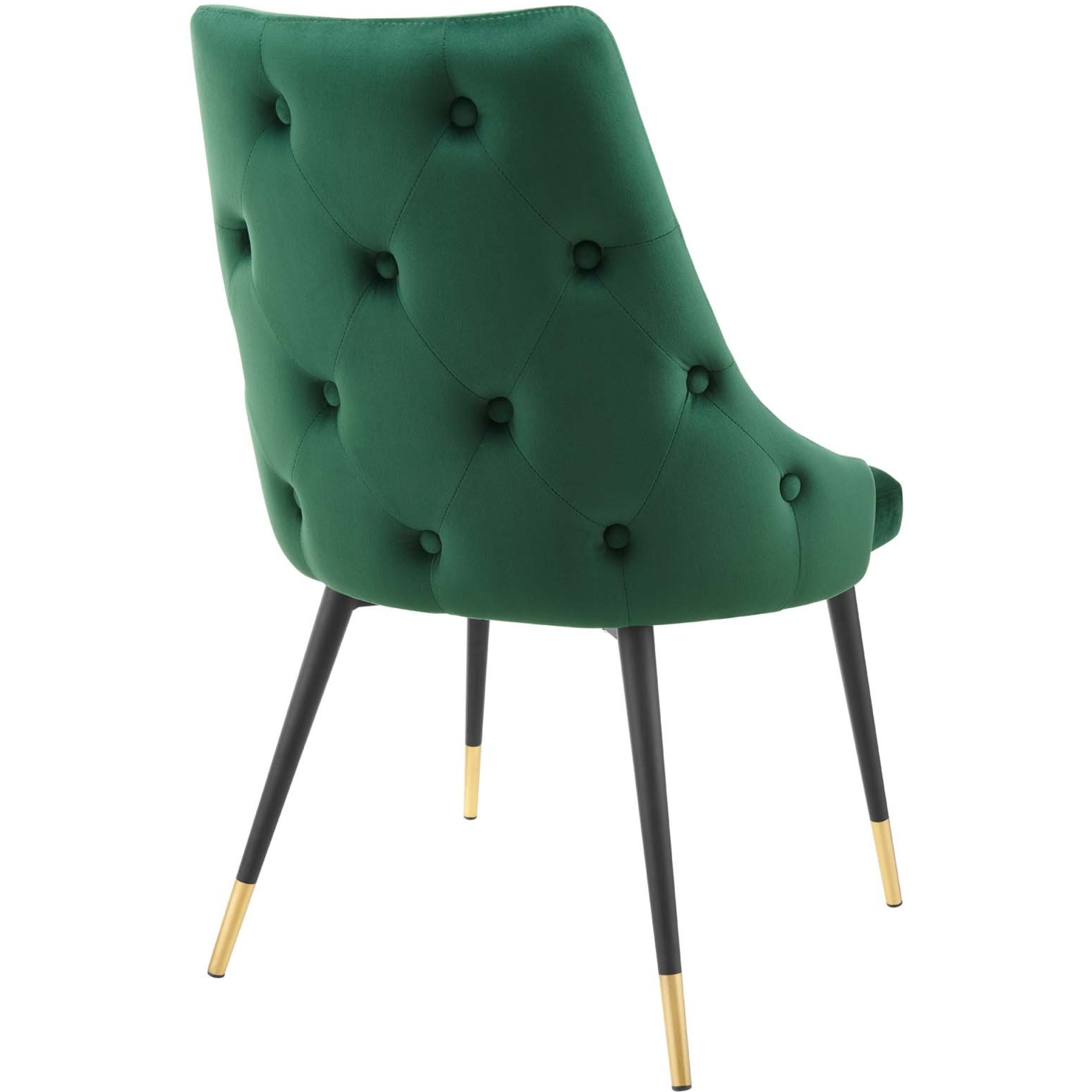 Adorn Tufted Performance Velvet Dining Side Chair Green