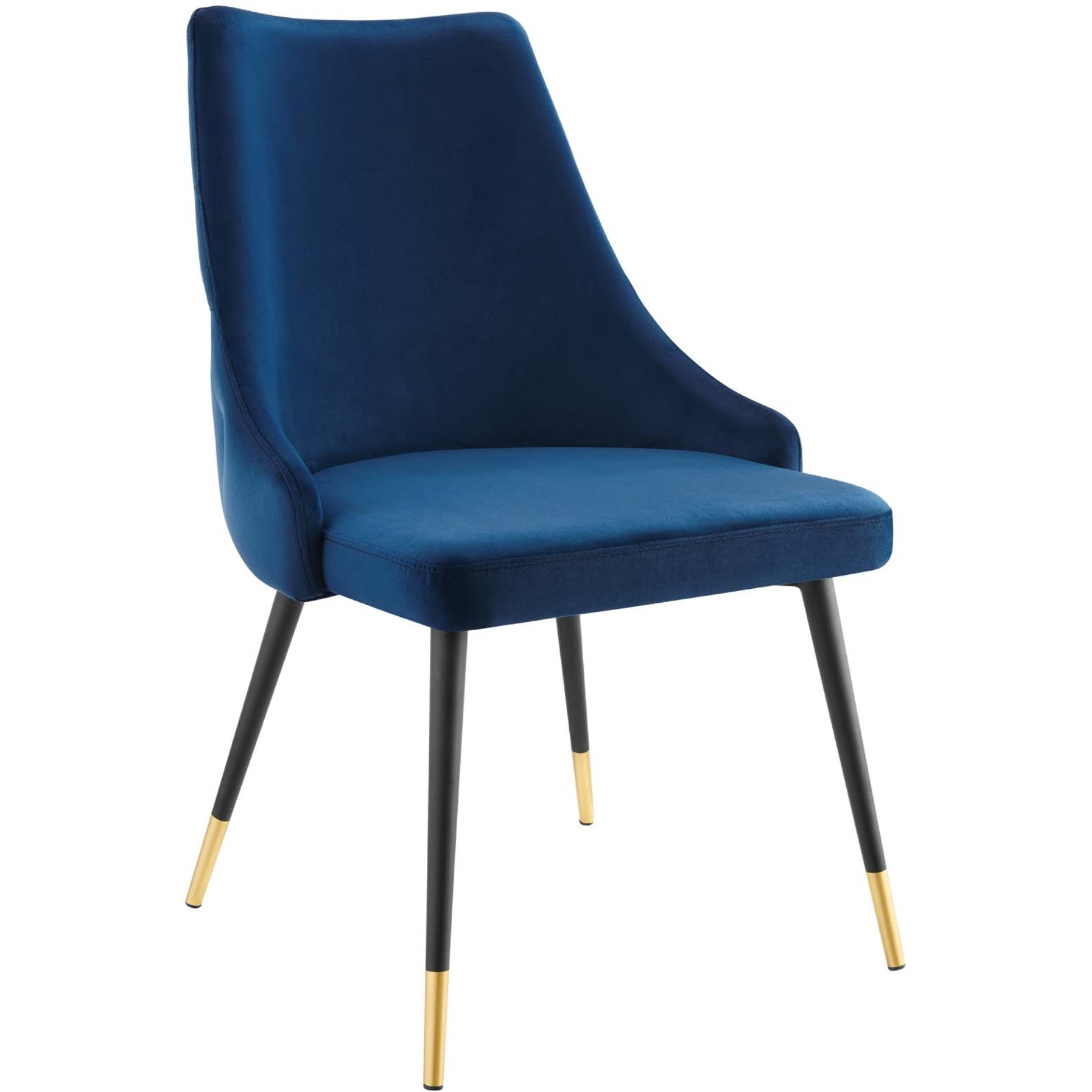 Adorn Tufted Performance Velvet Dining Side Chair Navy