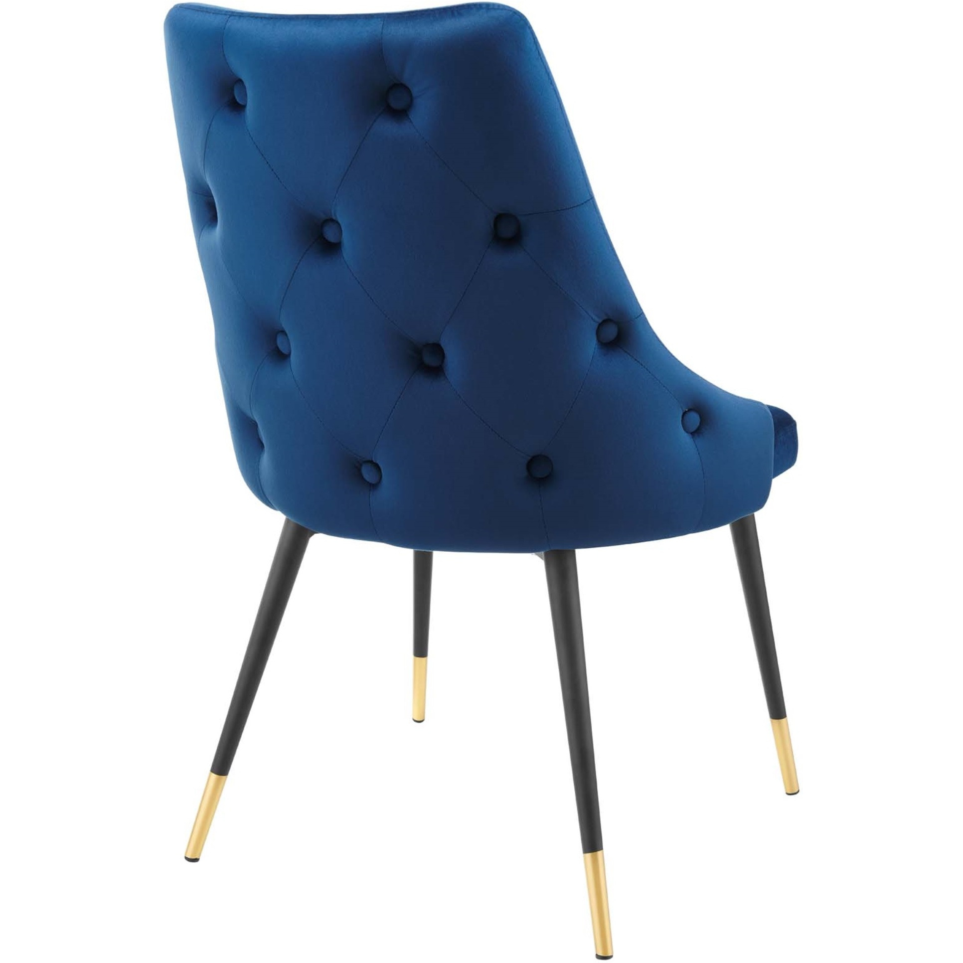 Adorn Tufted Performance Velvet Dining Side Chair Navy