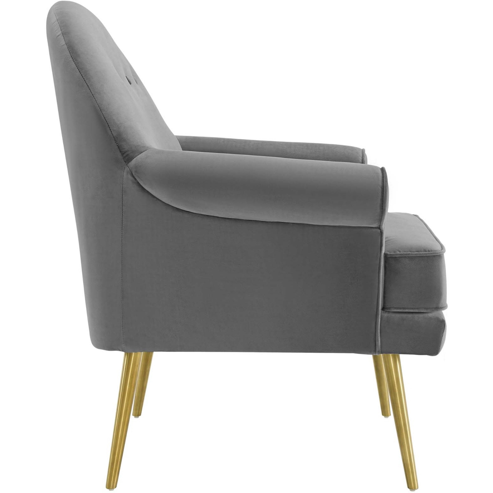 Revive Armchair Performance Velvet Set of 2 Gray
