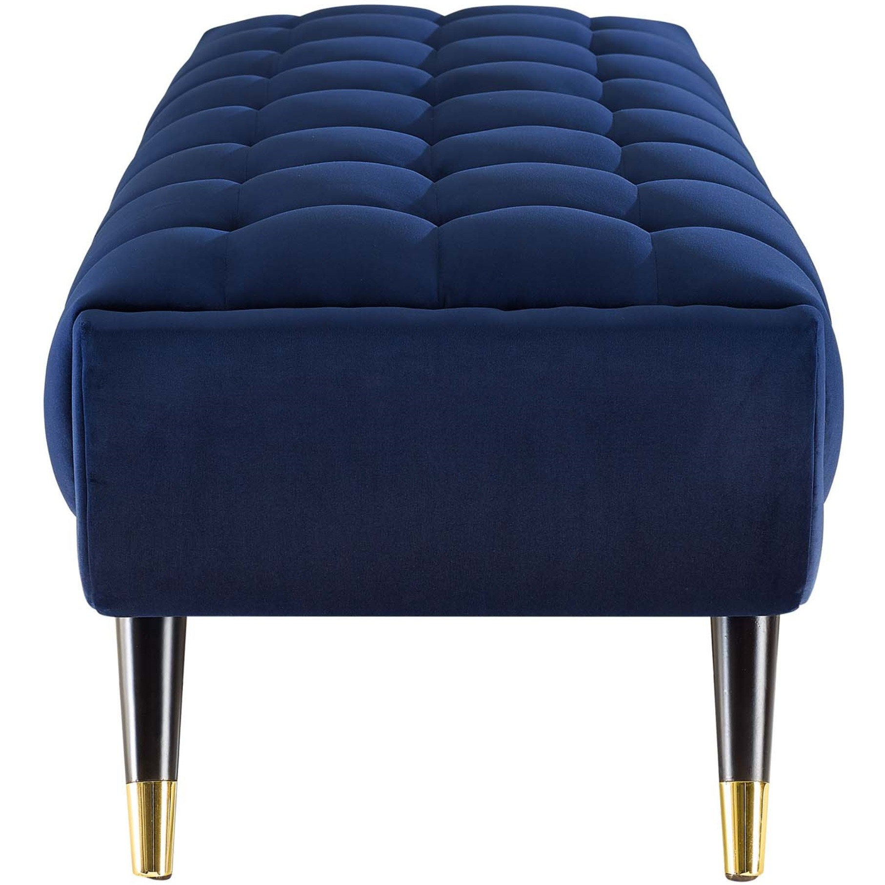 Adept 60" Performance Velvet Bench Midnight Blue