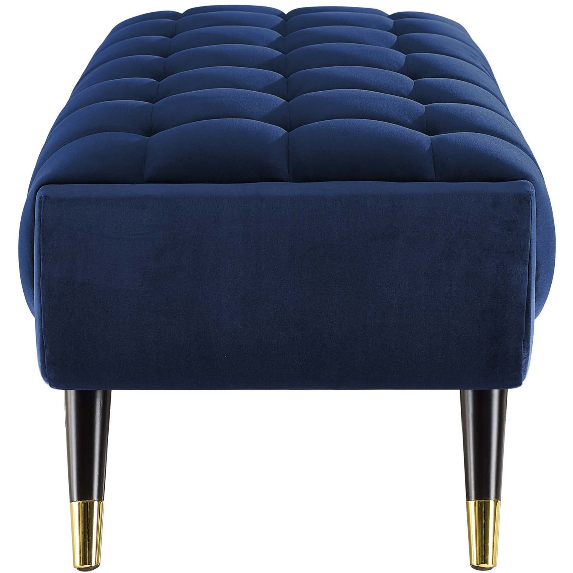 Adept 47.5" Performance Velvet Bench Midnight Blue