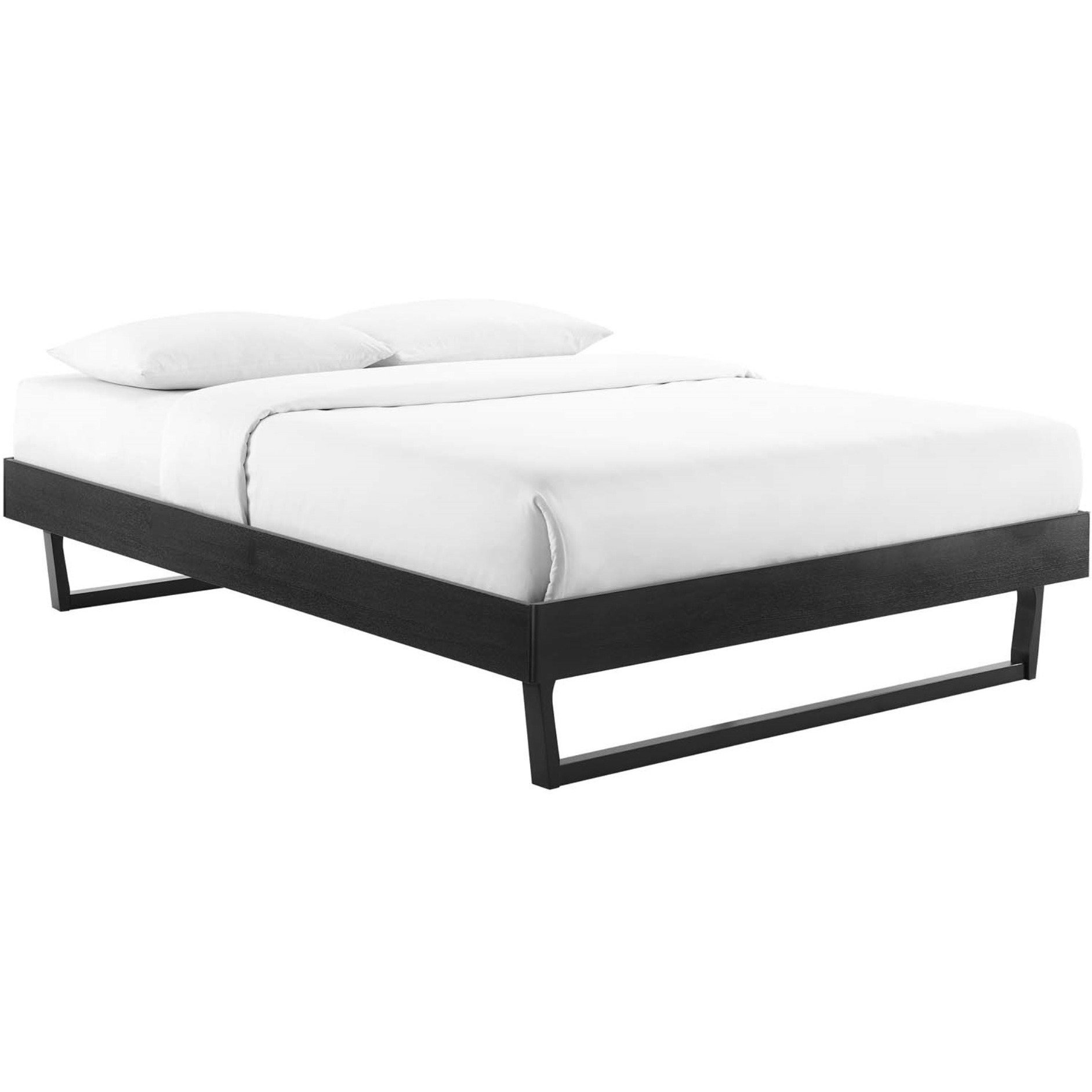 Billie Queen Wood Platform Bed Frame Black