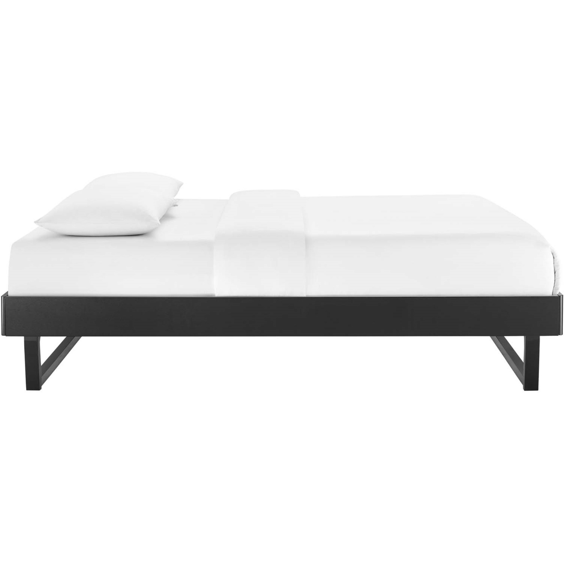 Billie Queen Wood Platform Bed Frame Black
