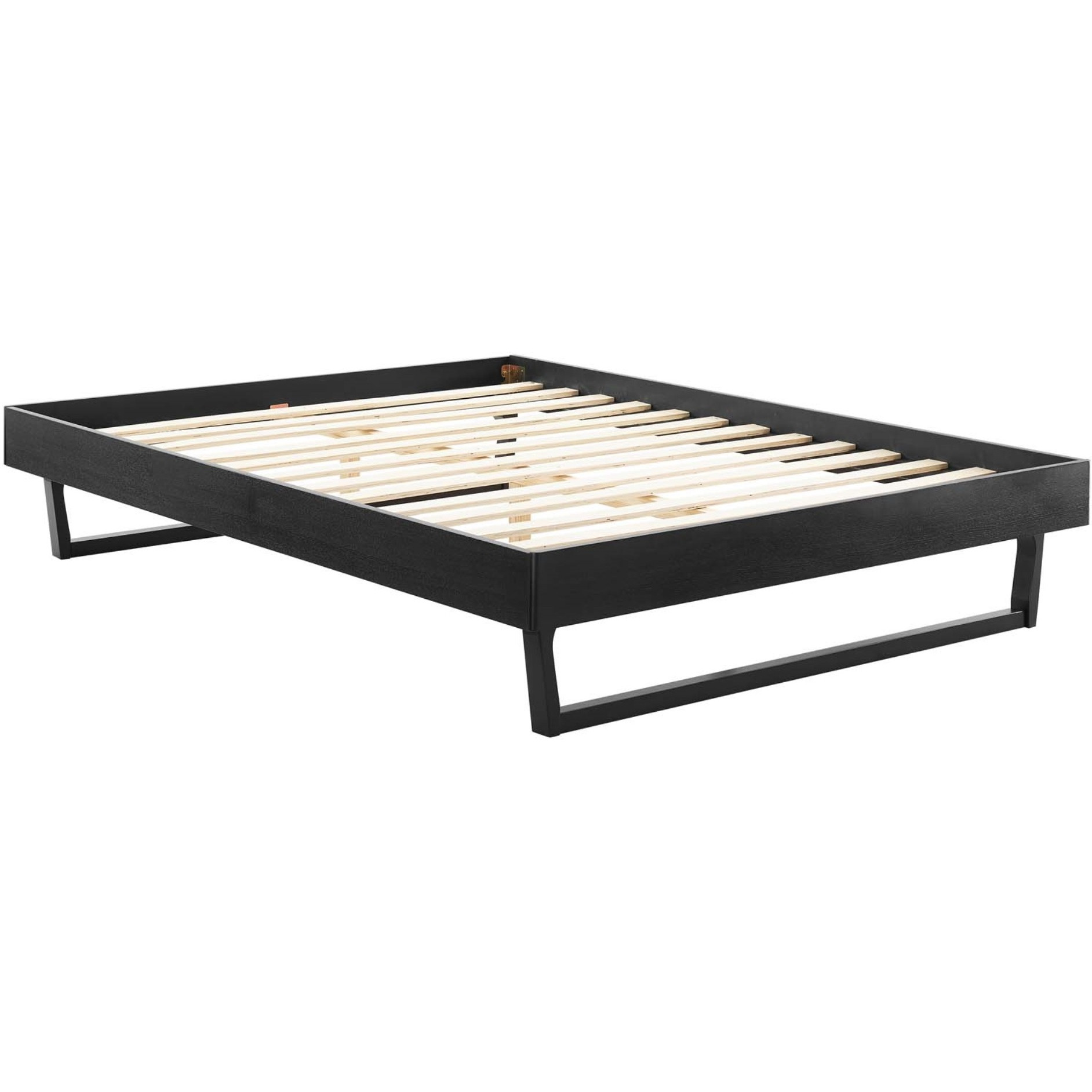 Billie Queen Wood Platform Bed Frame Black