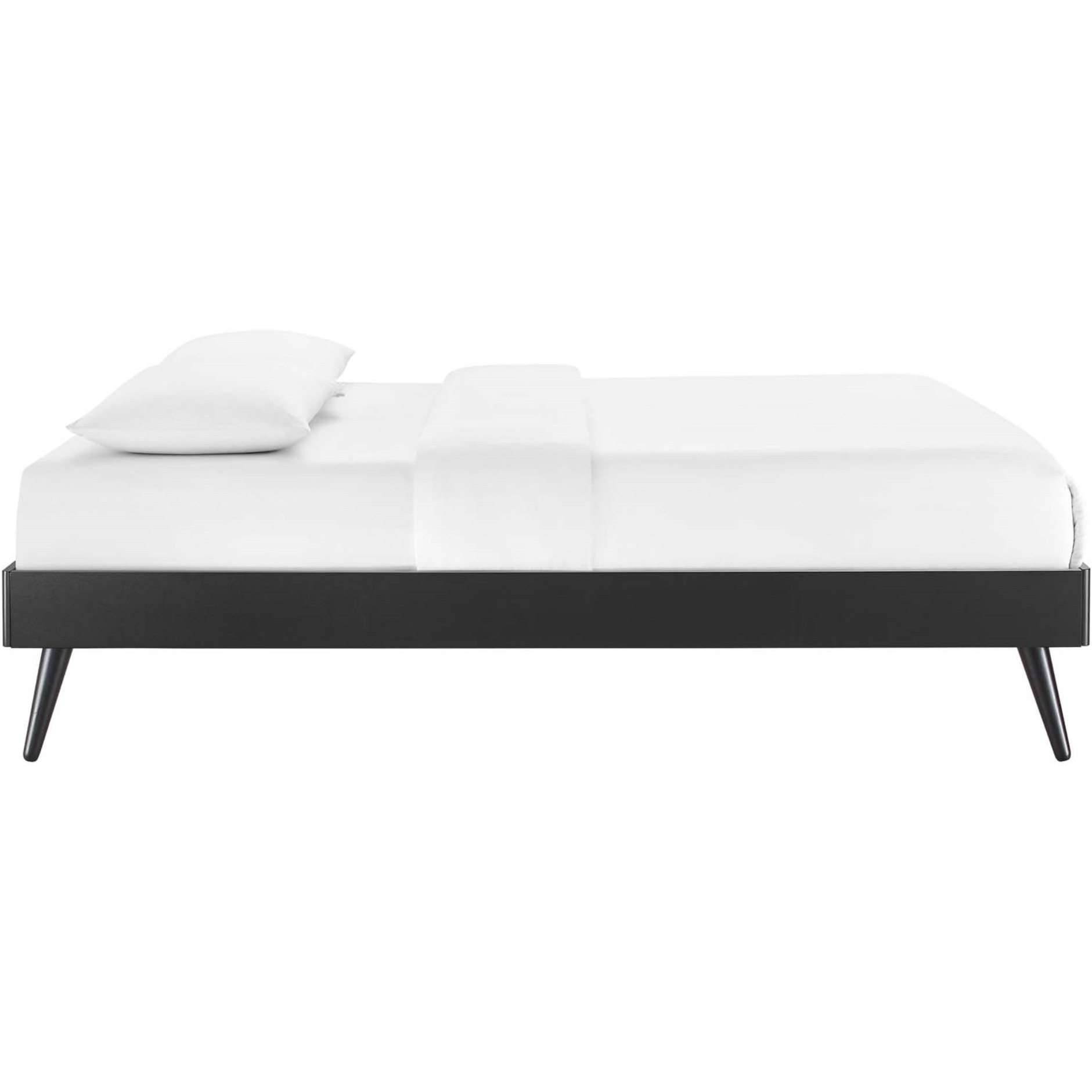 Margo Queen Wood Platform Bed Frame Black