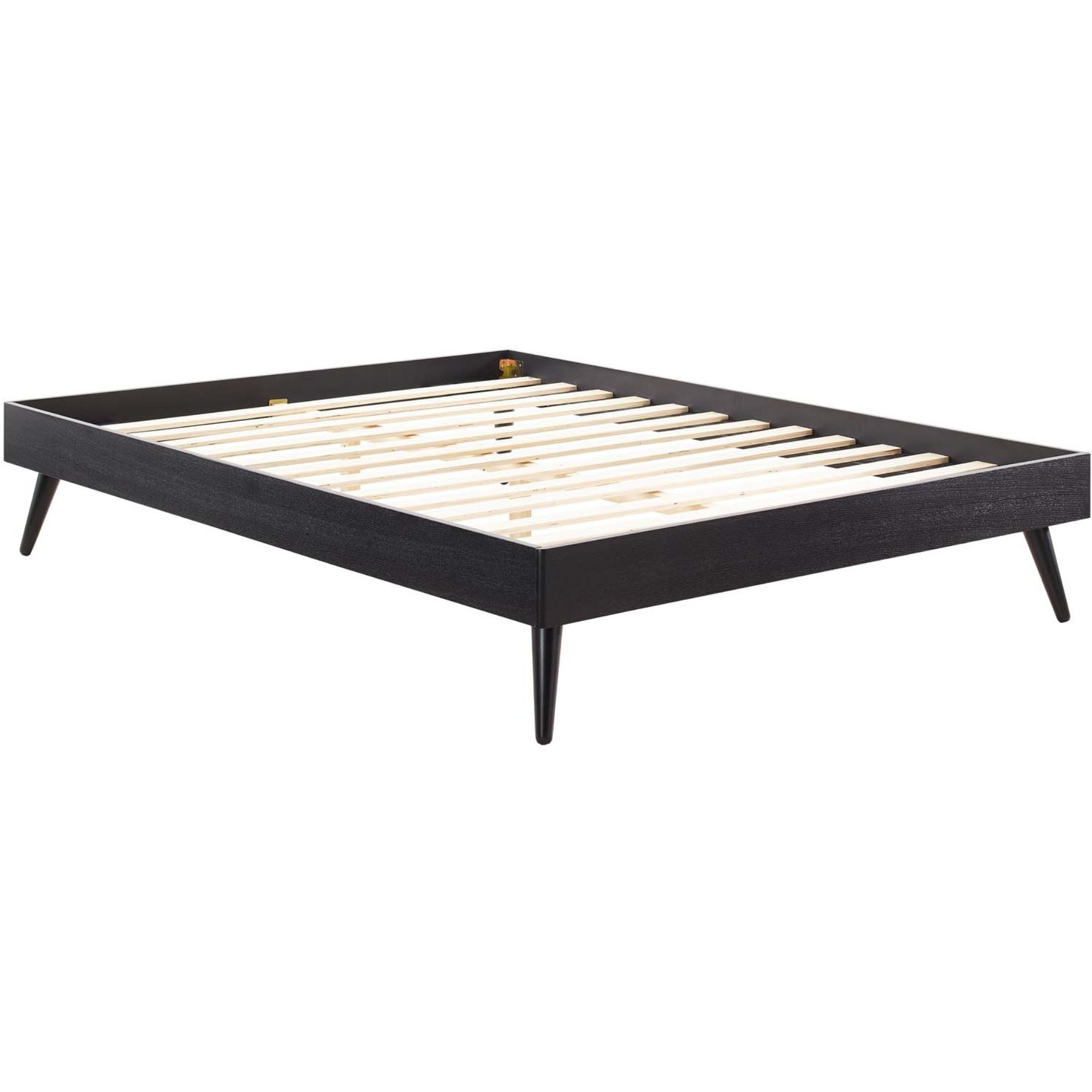 Margo Queen Wood Platform Bed Frame Black