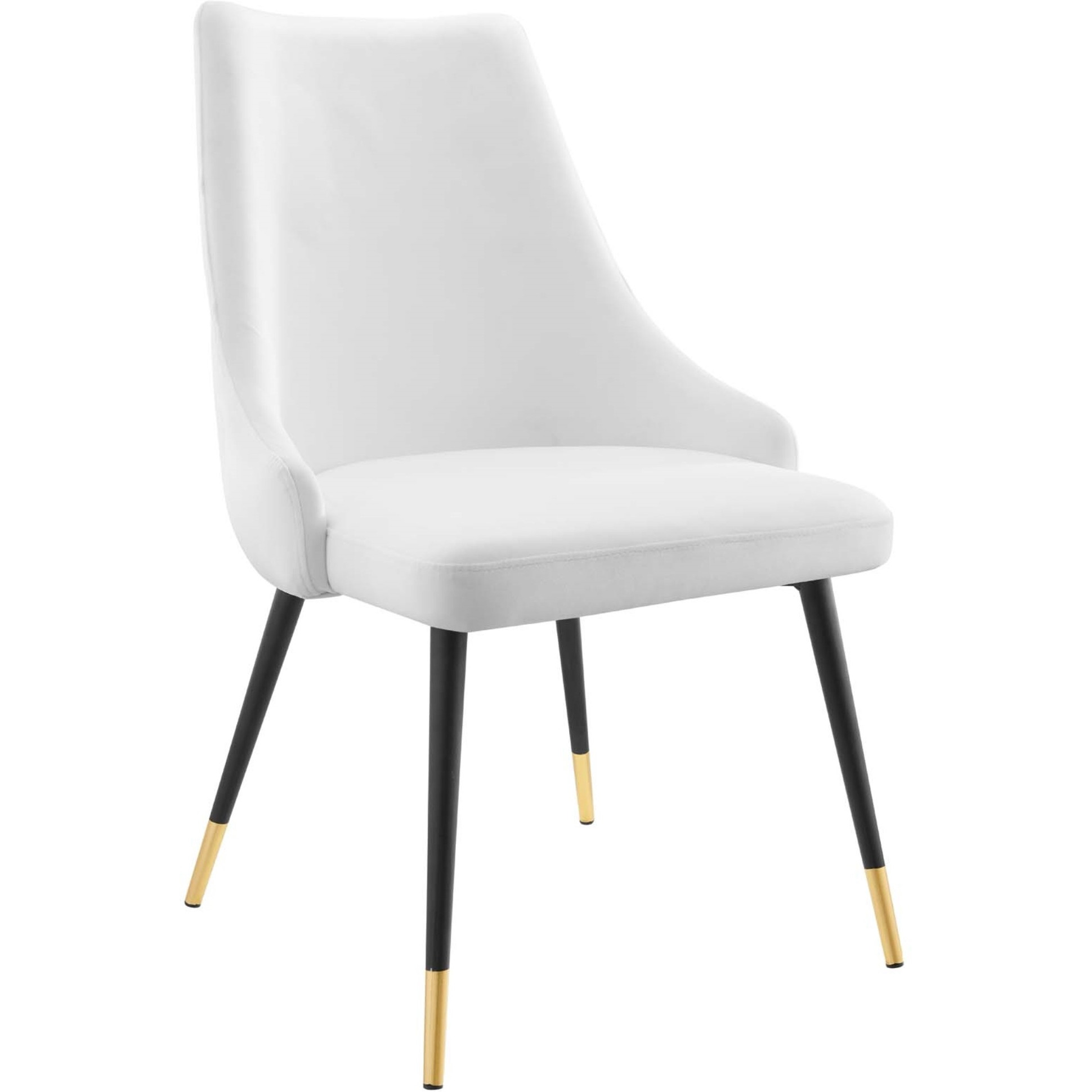 Adorn Dining Side Chair Performance Velvet Set of 2 White