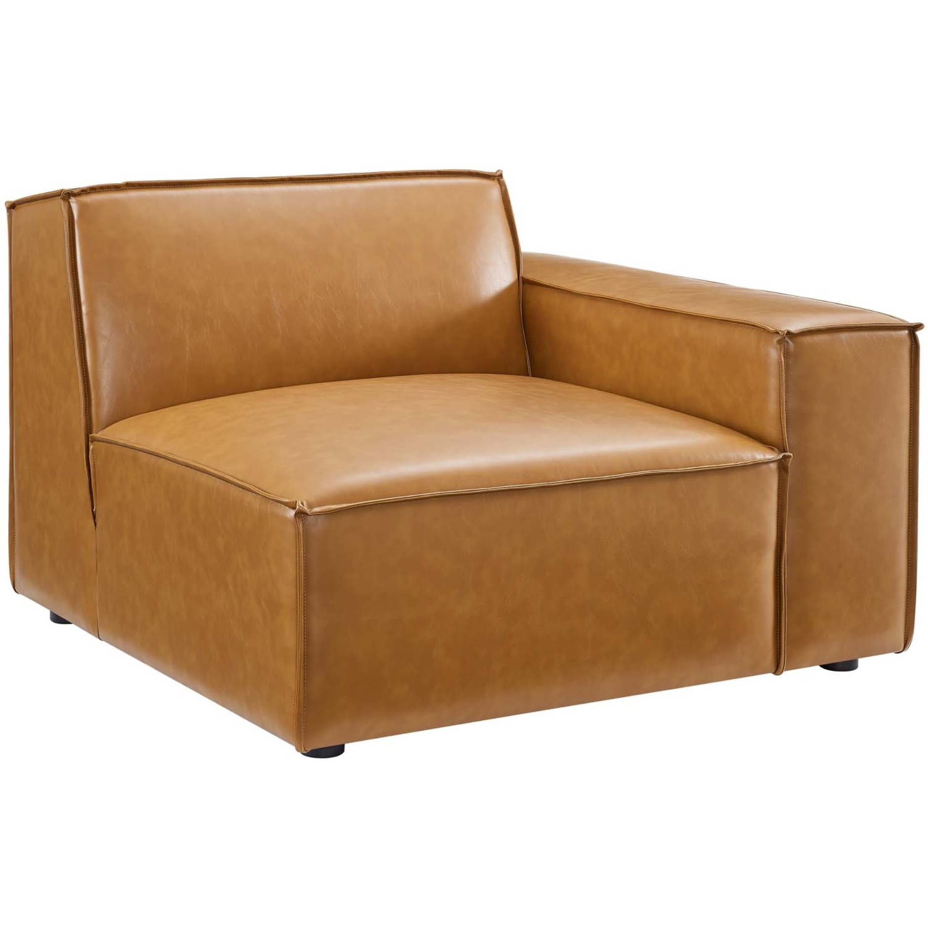Restore Vegan Leather Loveseat Tan