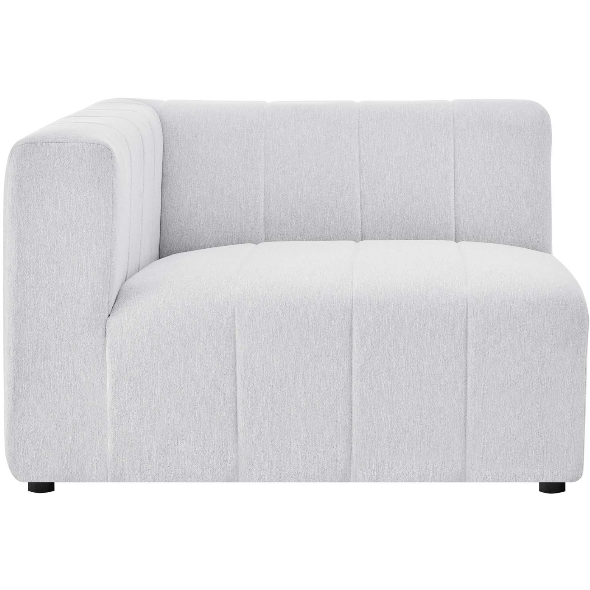 Bartlett Upholstered Fabric Left-Arm Chair Ivory