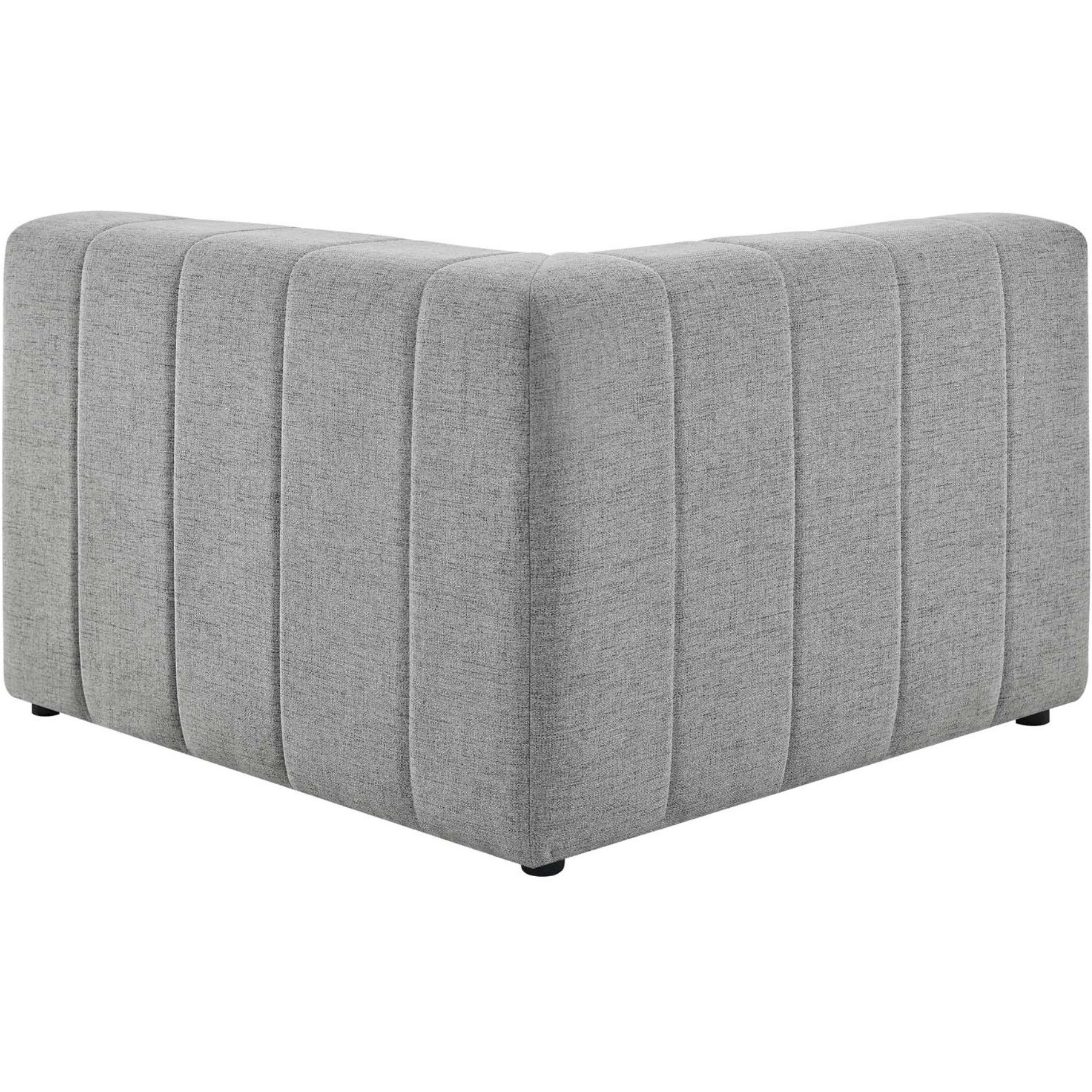 Bartlett Upholstered Fabric Left-Arm Chair Light Gray
