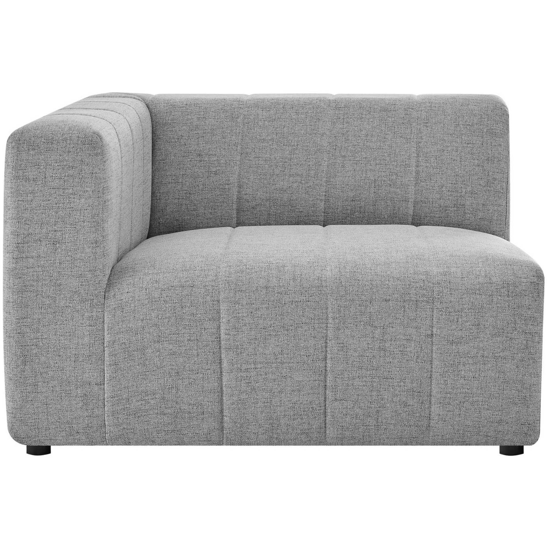 Bartlett Upholstered Fabric Left-Arm Chair Light Gray