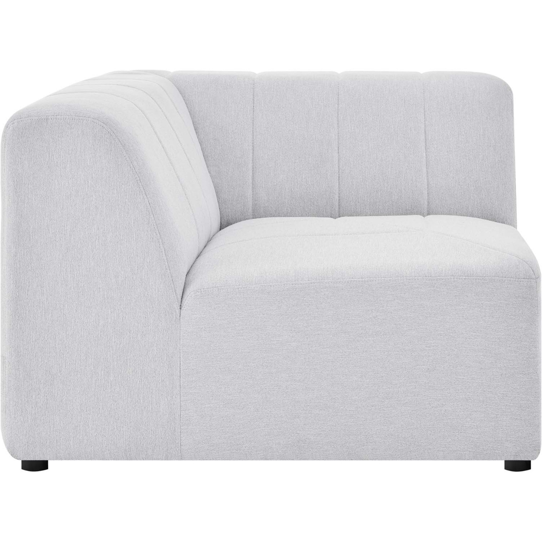 Bartlett Upholstered Fabric Corner Chair Ivory
