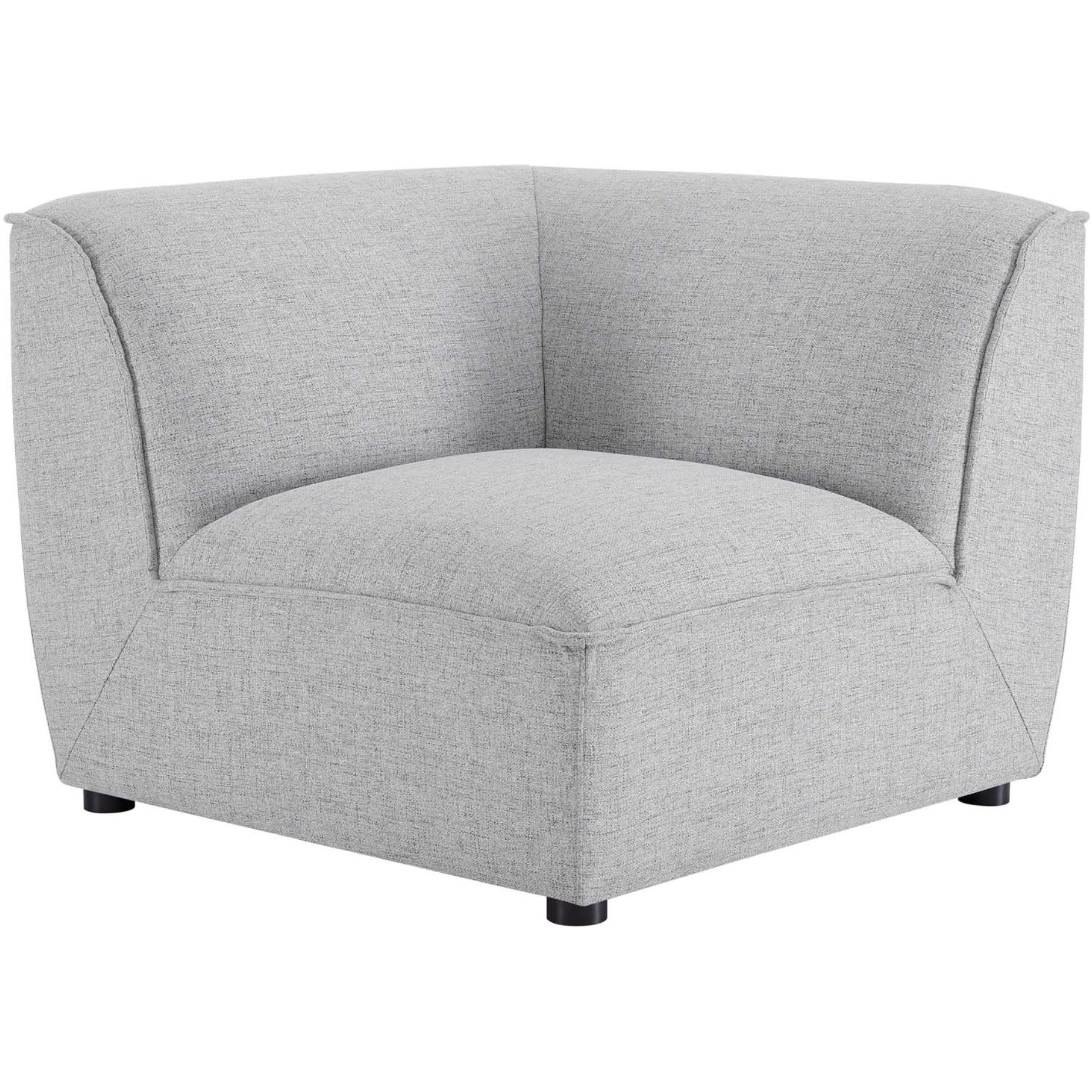 Comprise Corner Sectional Sofa Chair Light Gray