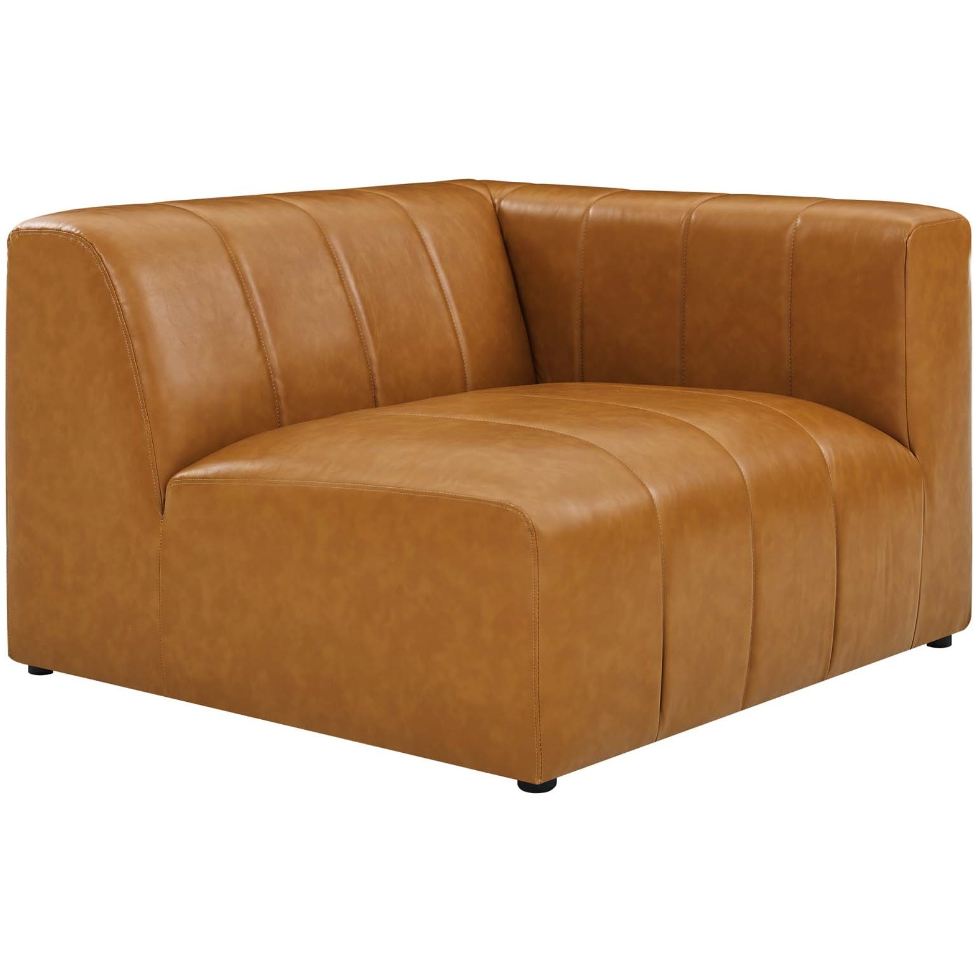 Bartlett Vegan Leather 2-Piece Loveseat Tan