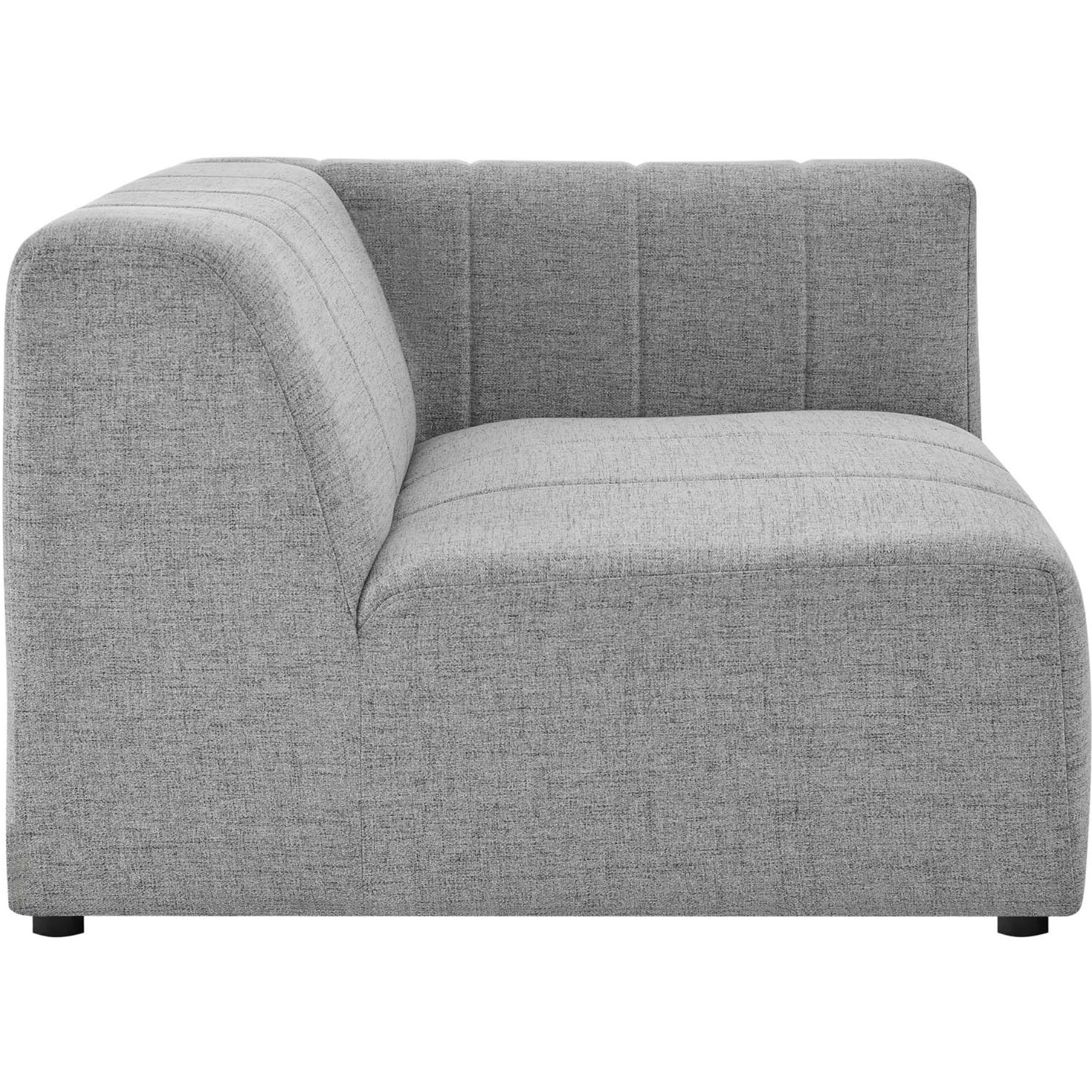 Bartlett Upholstered Fabric 3-Piece Sofa Light Gray