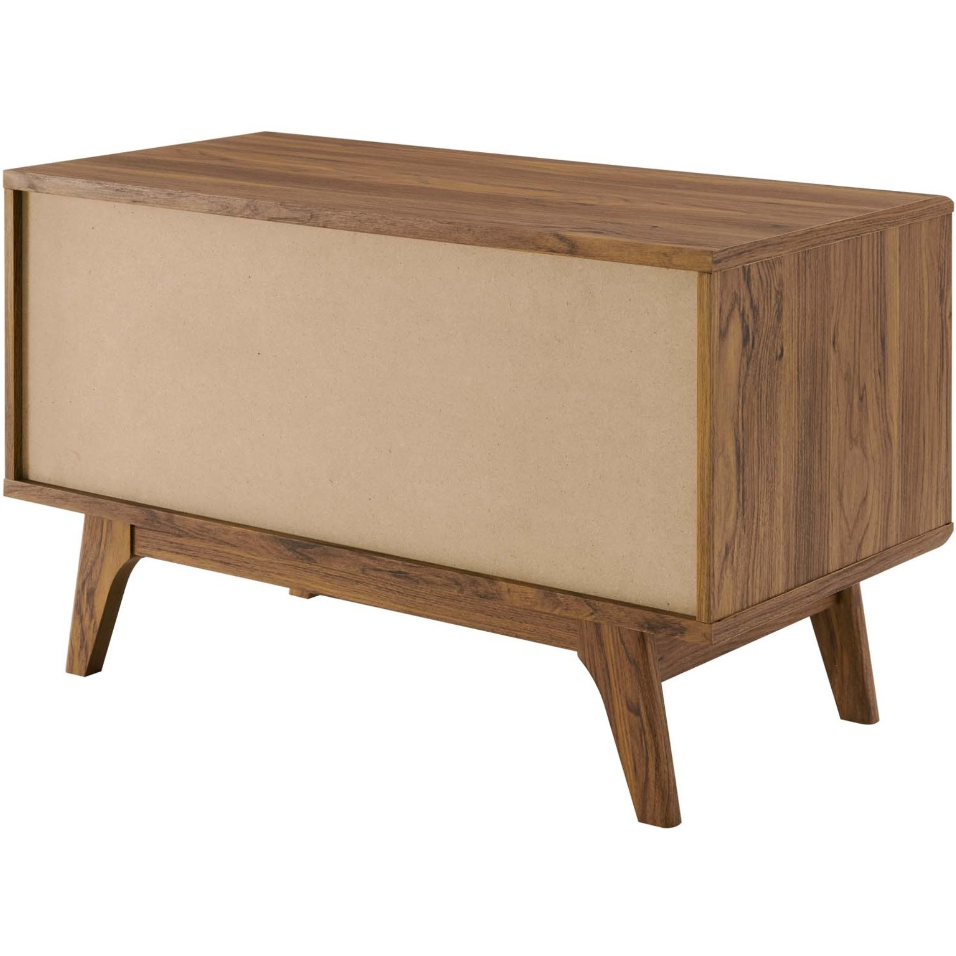 Envision Vinyl Record Display Stand Walnut White