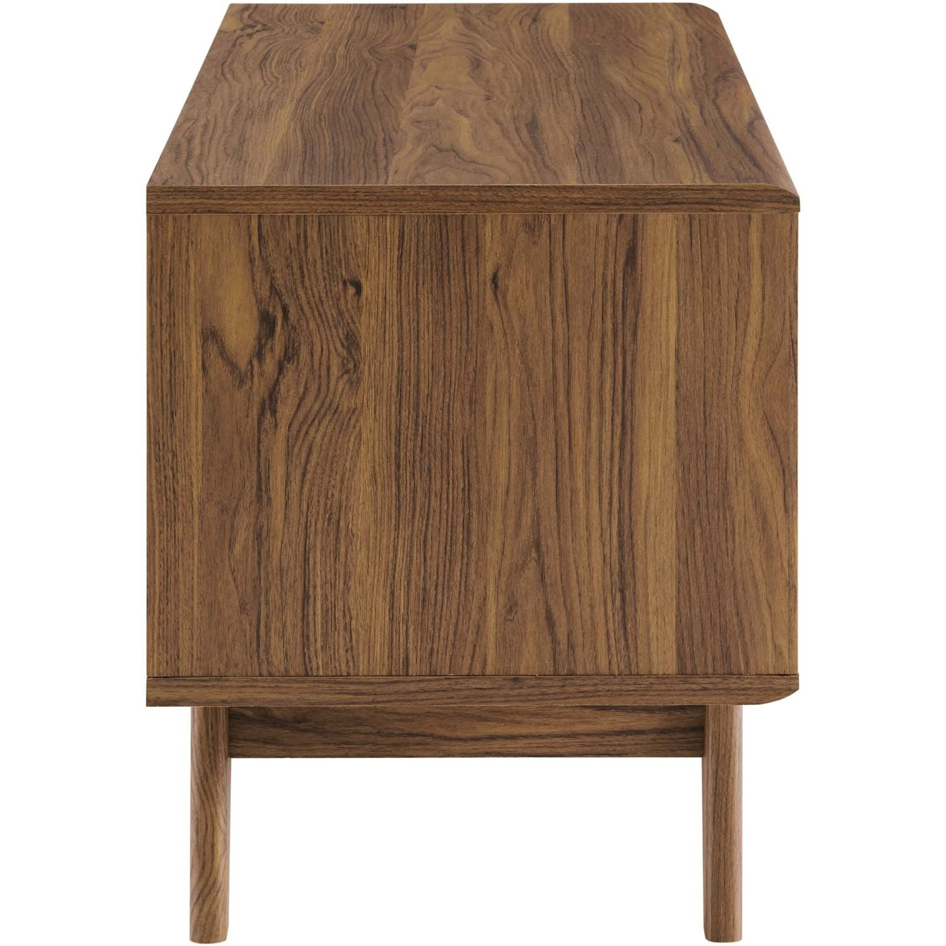 Envision Vinyl Record Display Stand Walnut White
