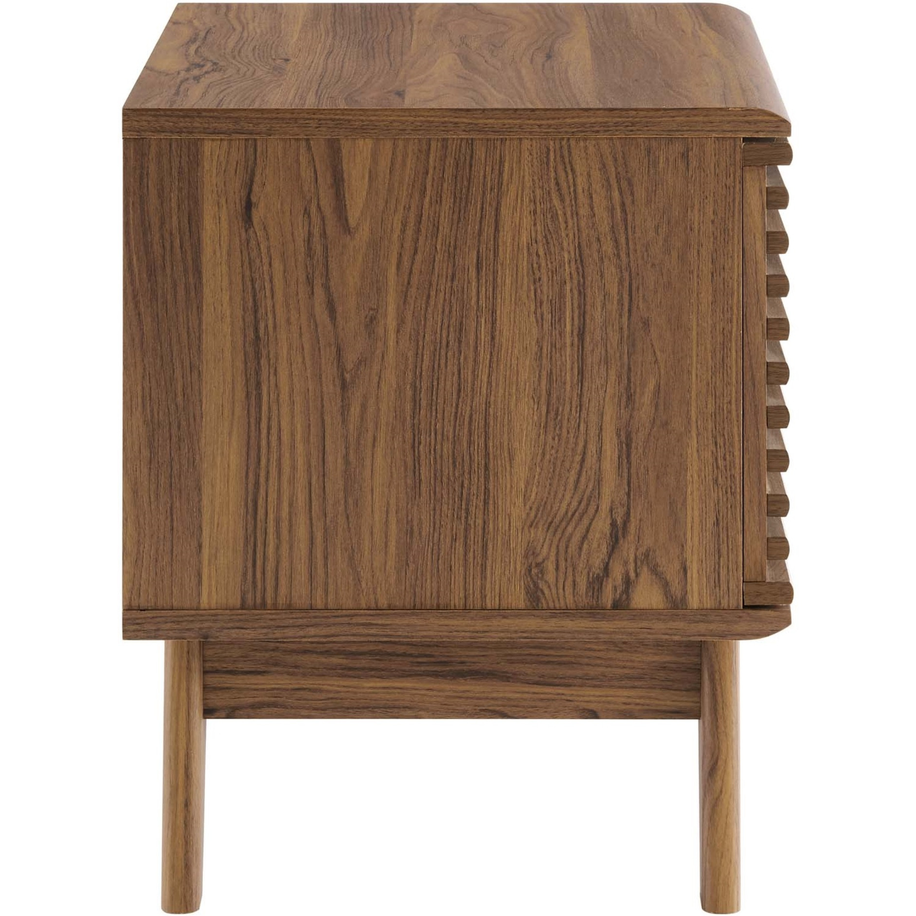 Render Vinyl Record Display Stand Walnut