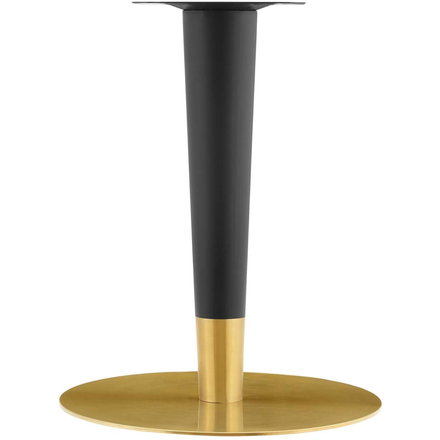 Zinque 48" Oval Dining Table Gold White