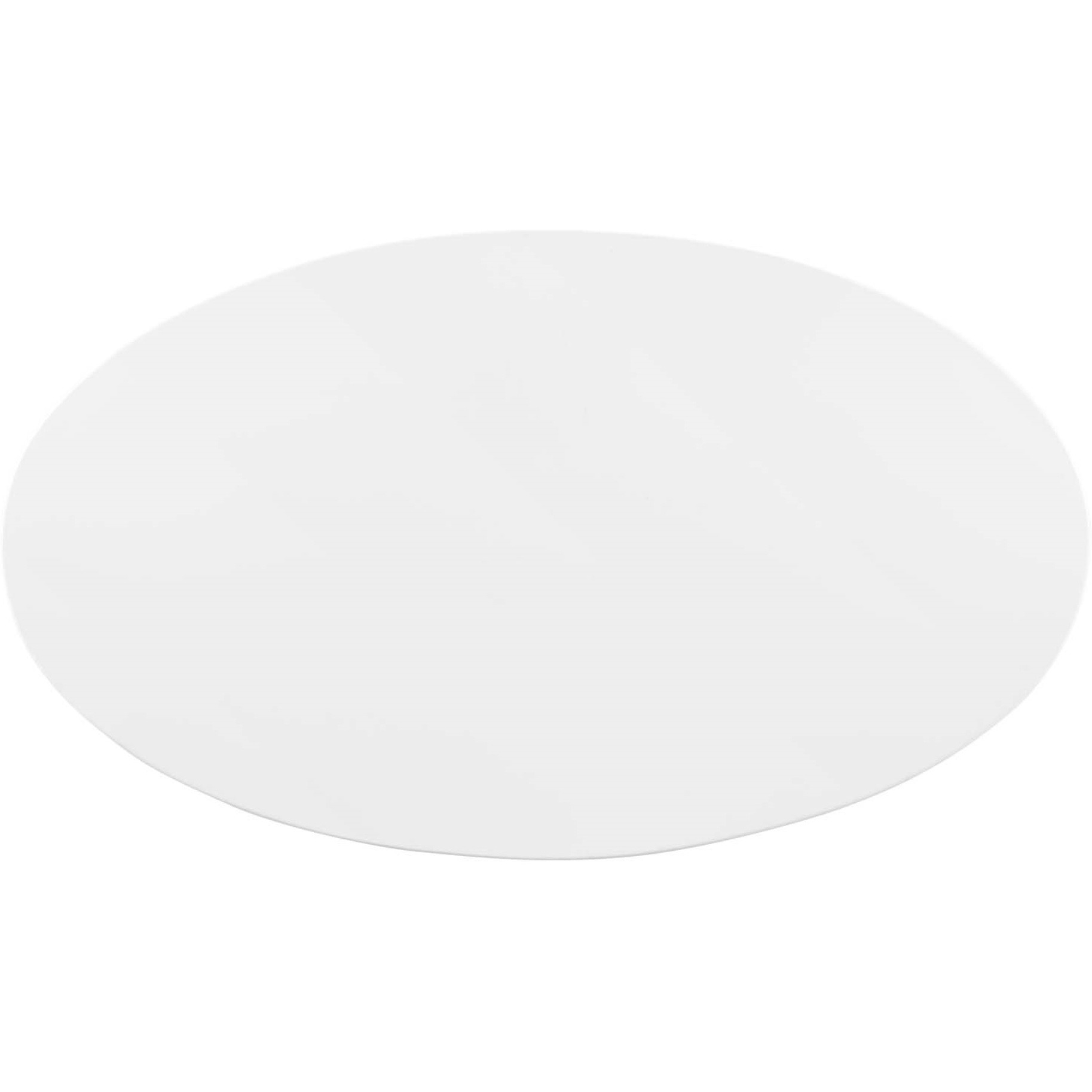 Zinque 48" Oval Dining Table Gold White