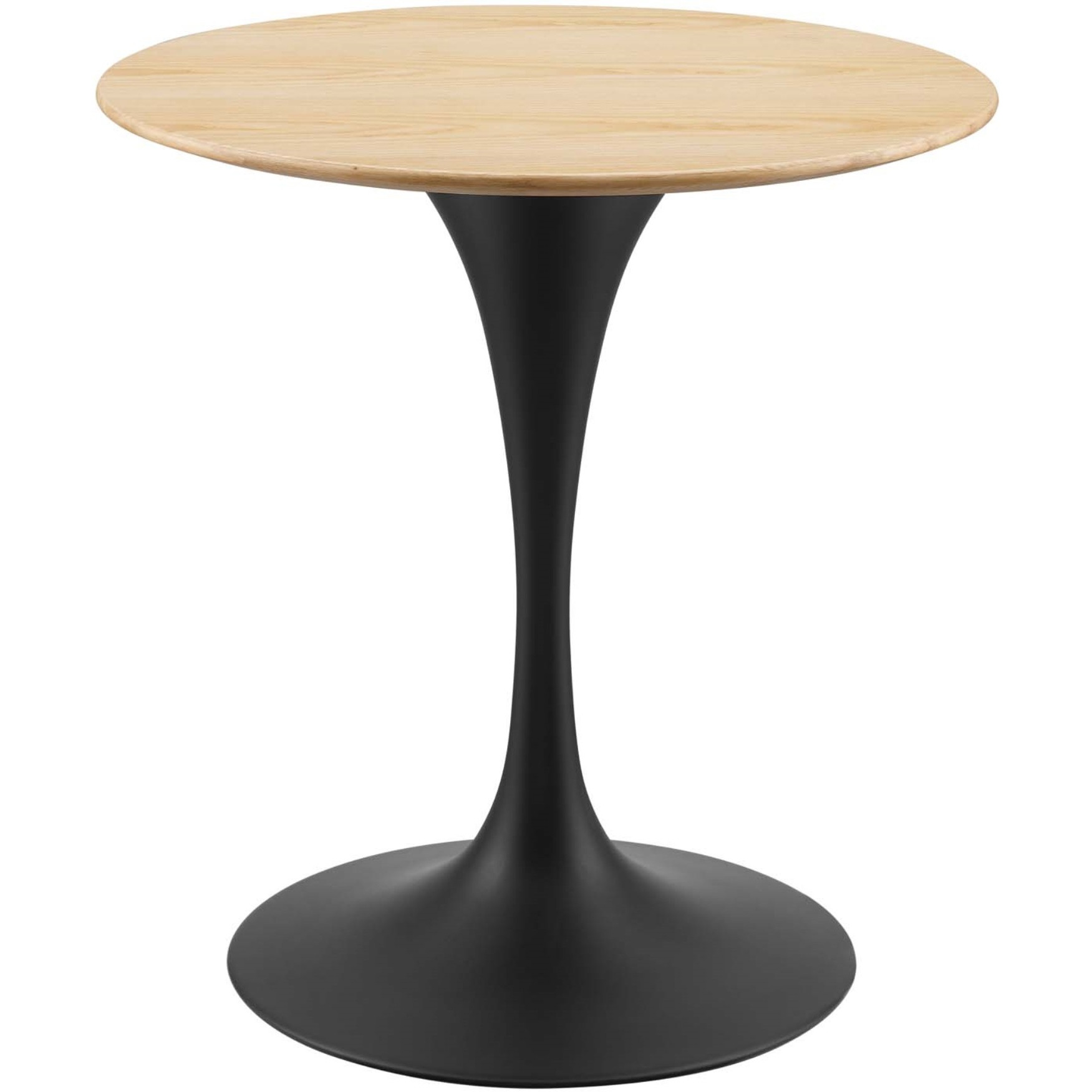 Lippa 28" Wood Dining Table Black Natural