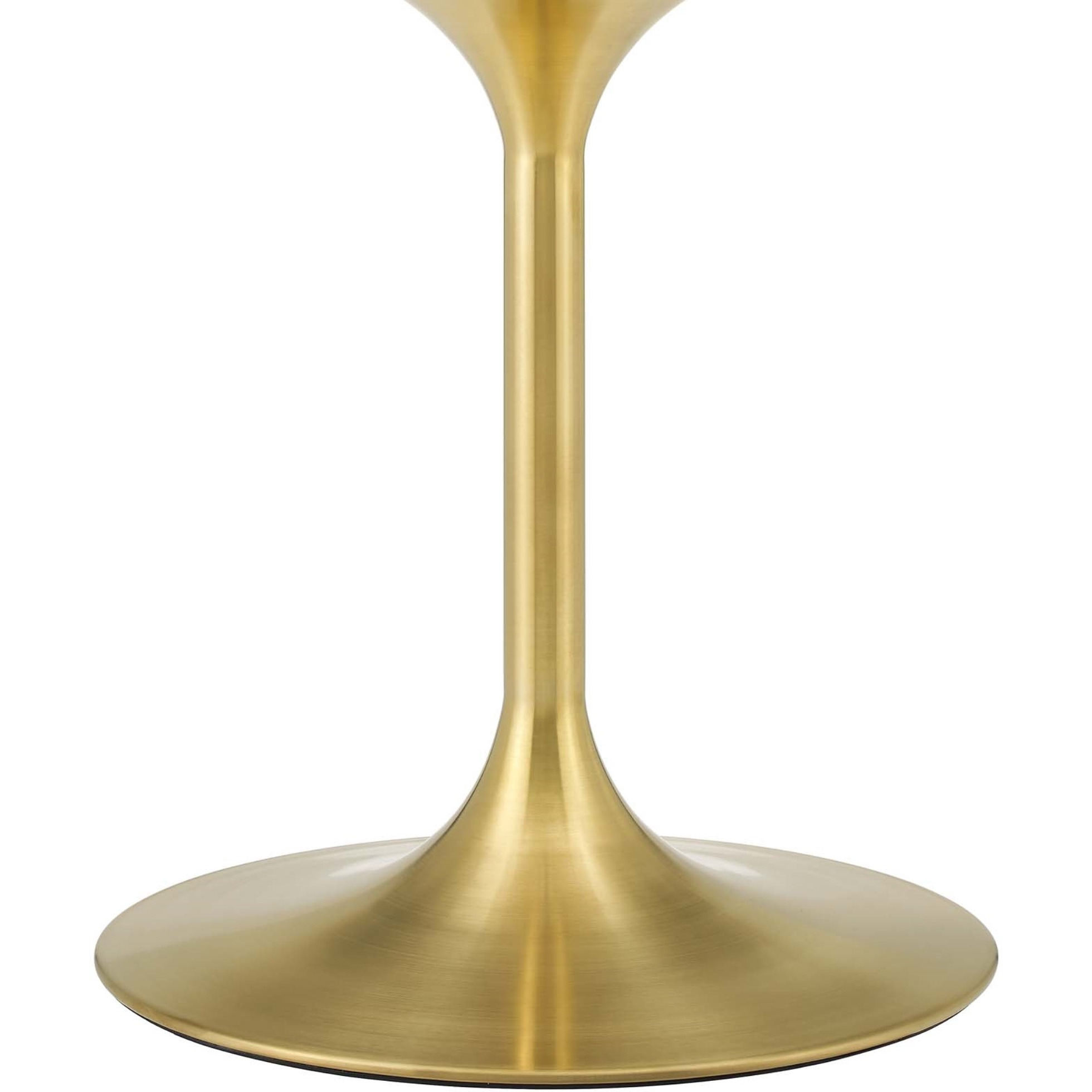 Lippa 78" Oval Wood Dining Table Gold Natural