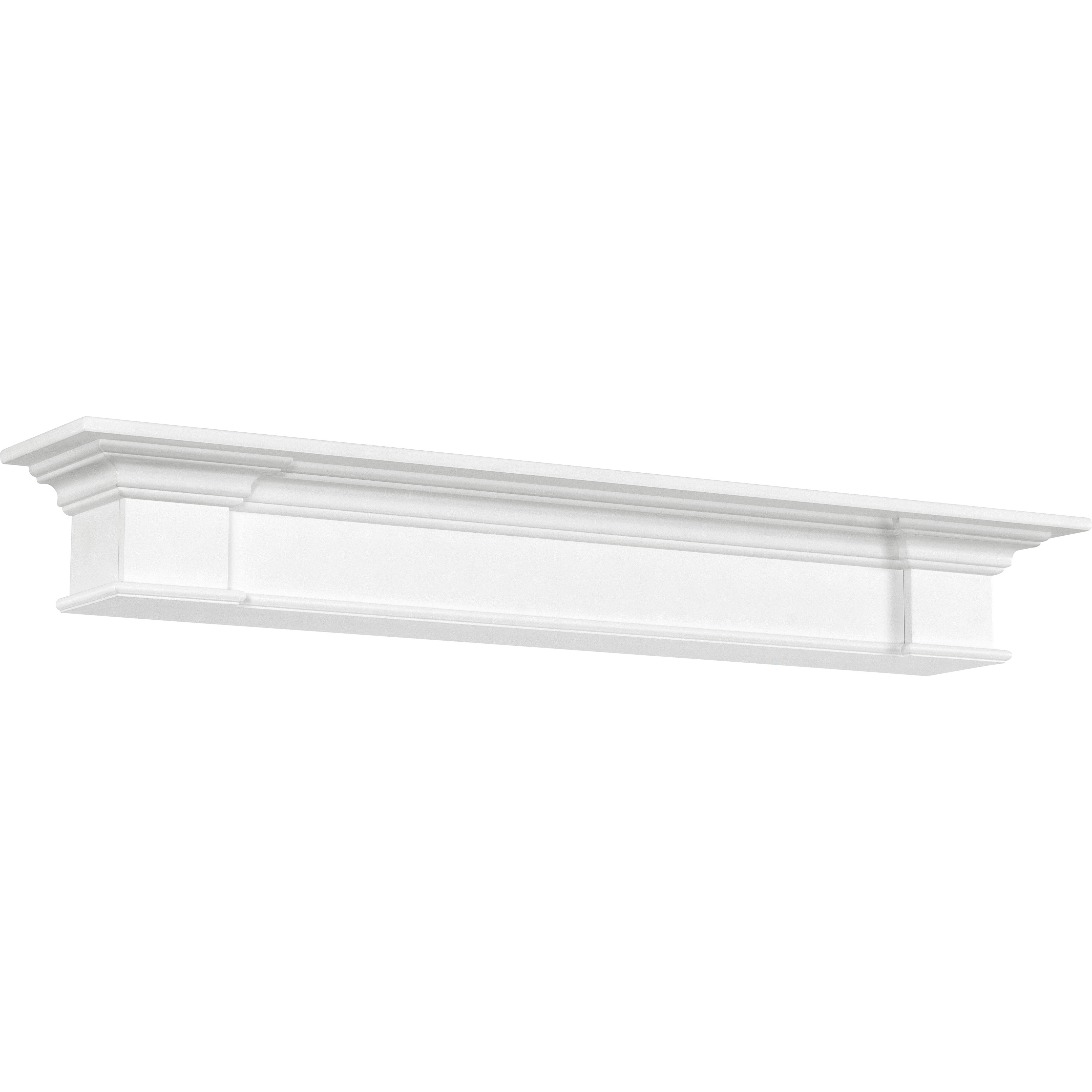 The Shepherd 48" Mantel Shelf MDF White Paint