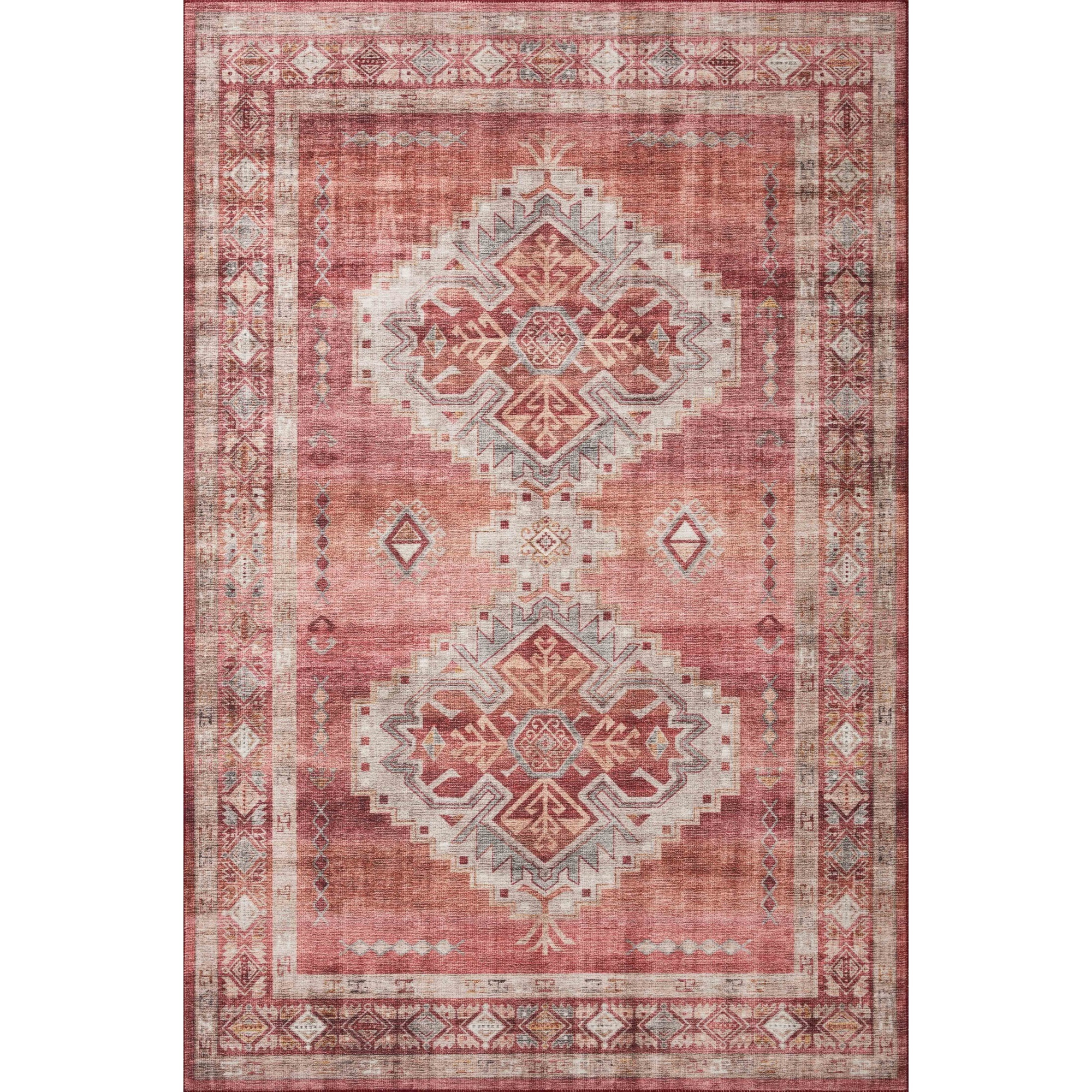 Loloi II HEIDI SUNSET / NATURAL 3'-6" x 5'-6"